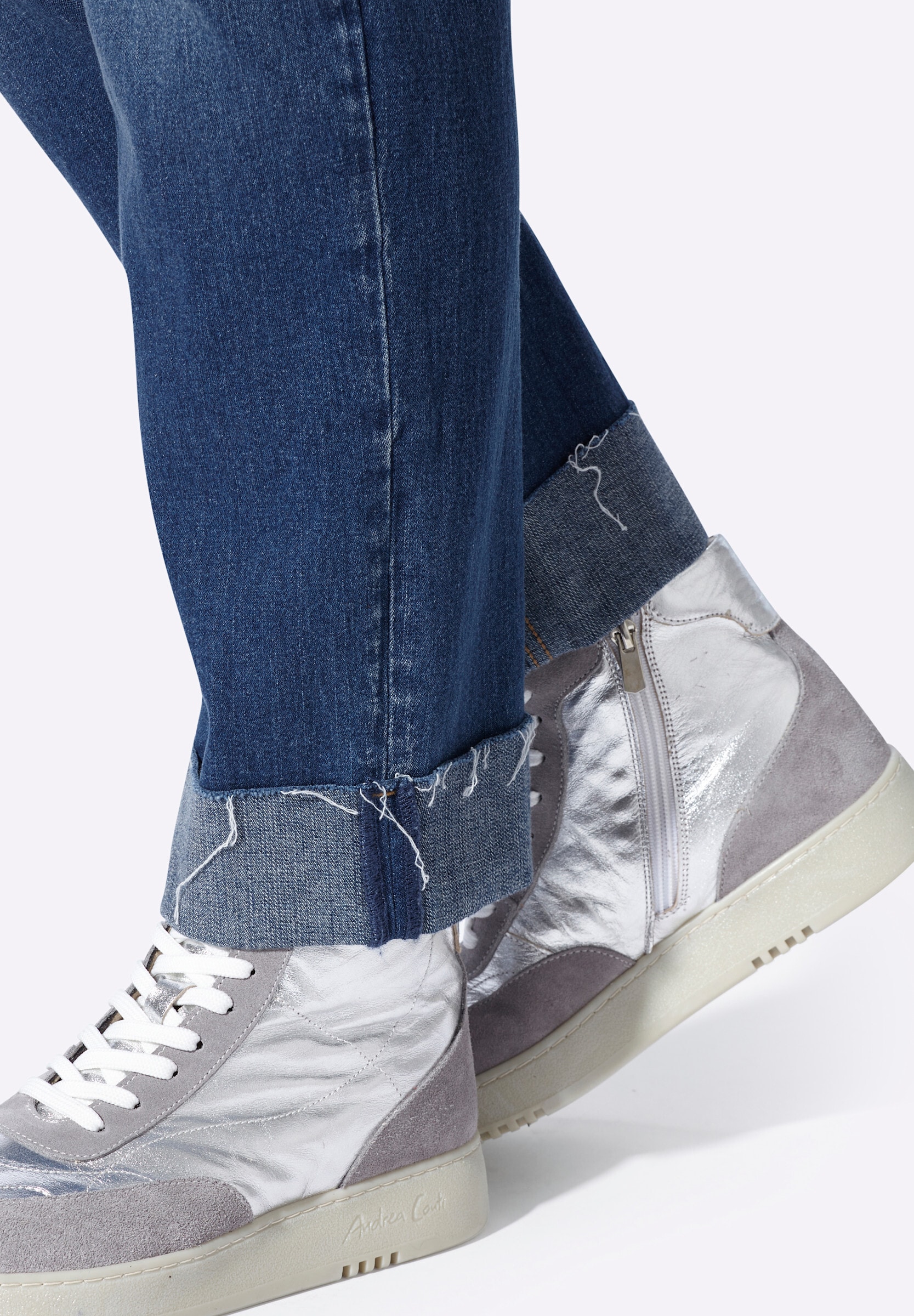 heine 5-Pocket-Jeans »Jeans 5-Pocket-Jeans mit Beinaufschlag«