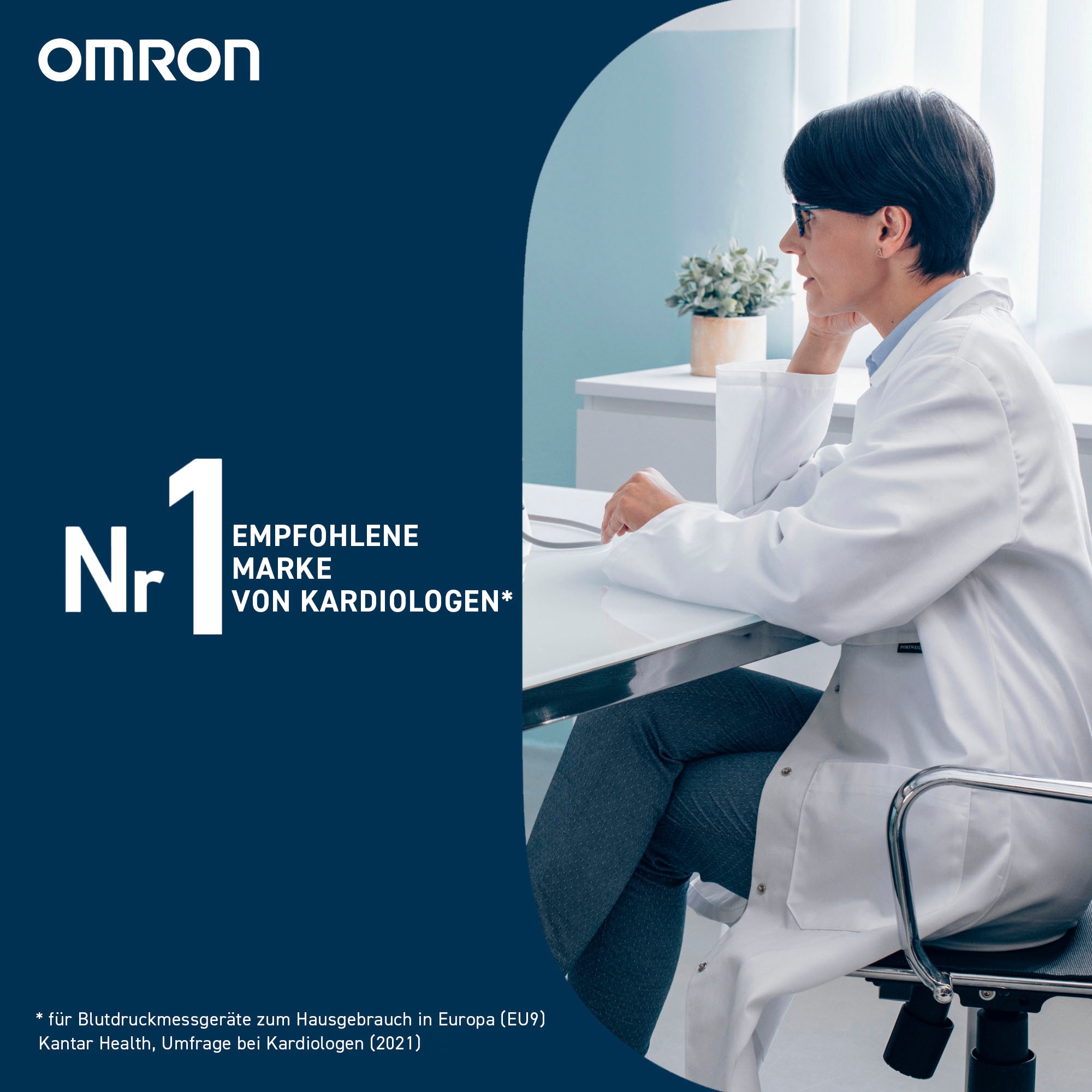 Omron Blutdruckmessgerät »Complete smartes Blutdruck- & EKG-Messgerät«, JETZT mit 1 Jahr OMRON connect Premium Abonnement GRATIS