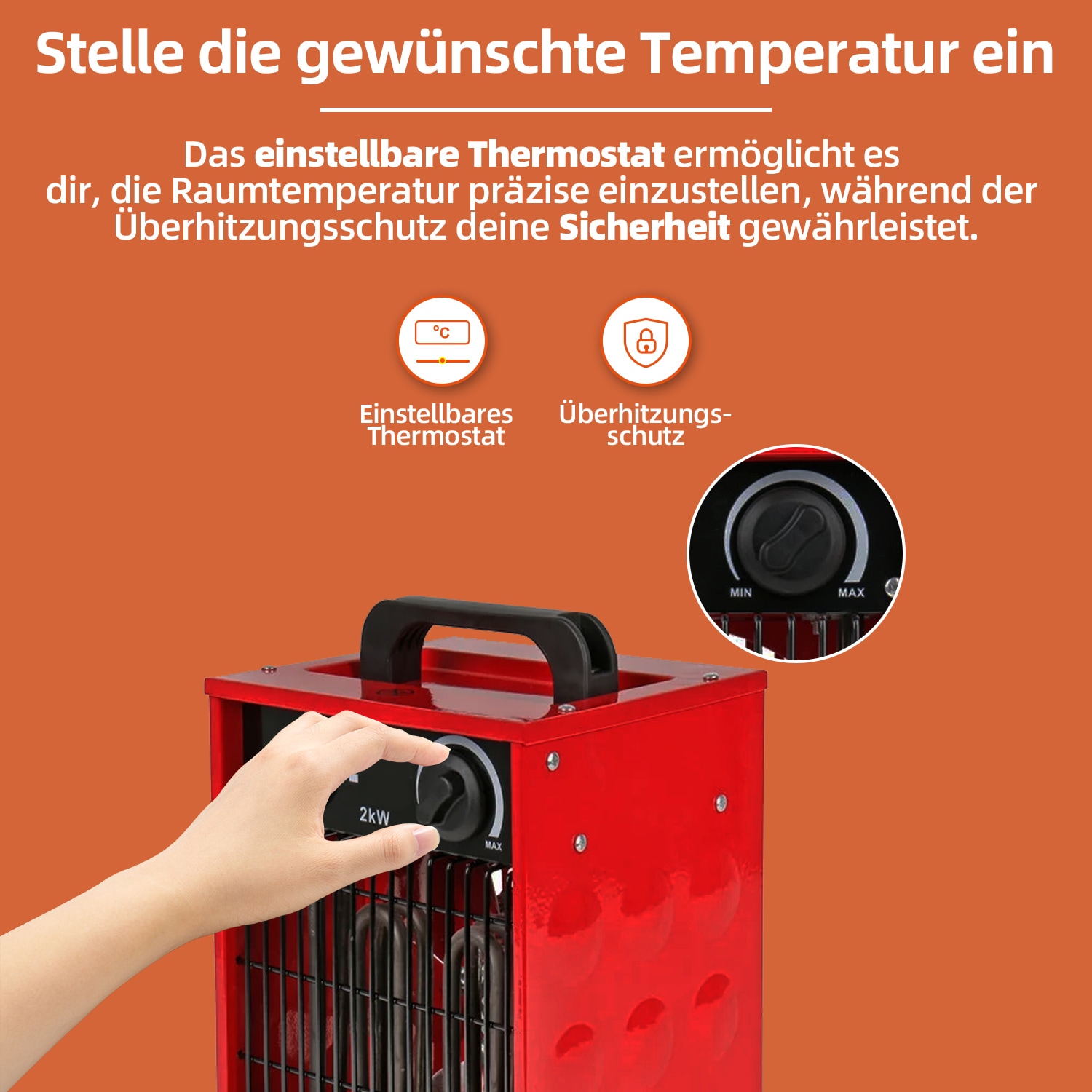 SHX Heizlüfter »SHX308HEAT2022«, 2000 W, Industrie-Standard, 2000W