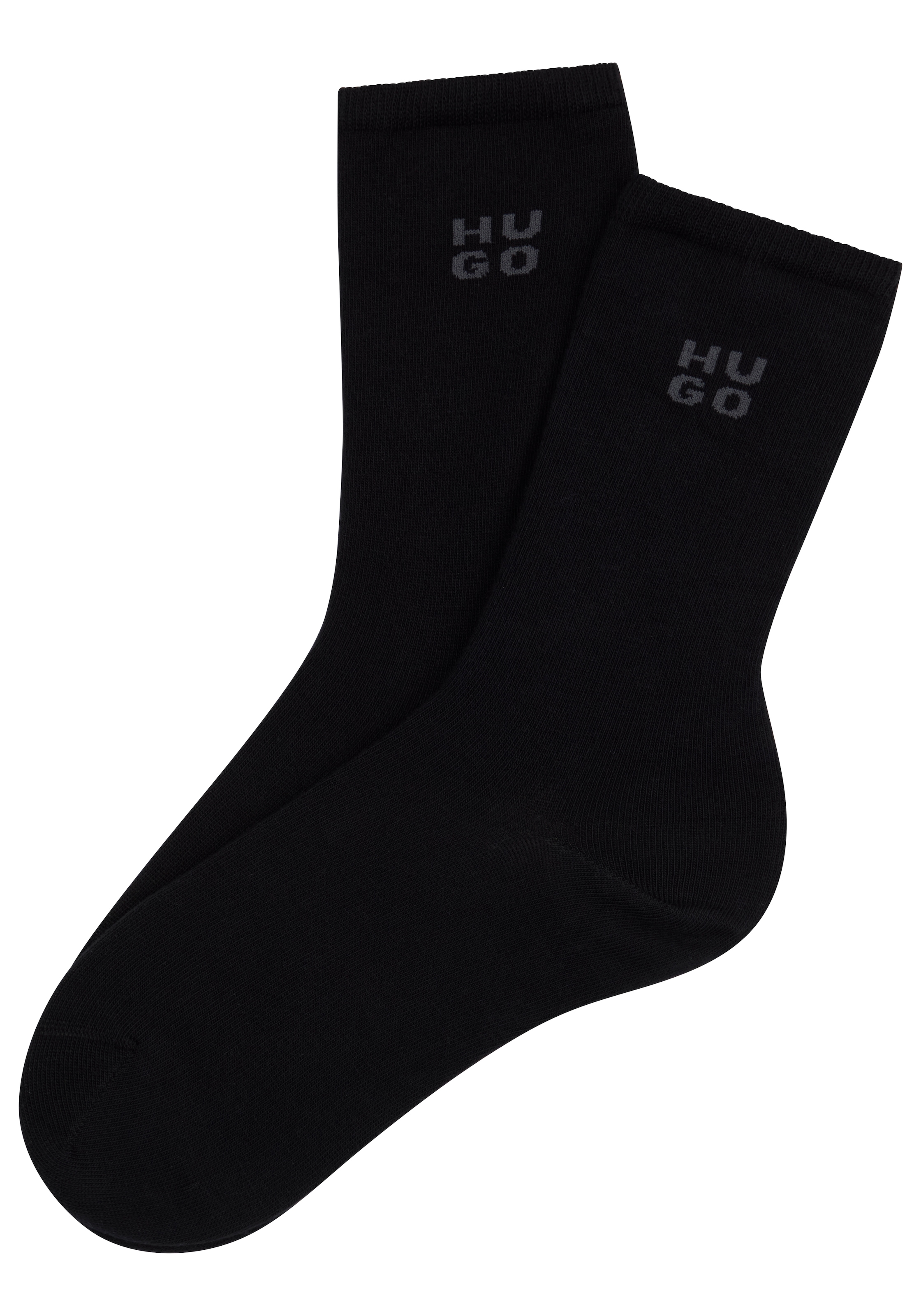 HUGO Underwear Socken »2P RS UNI LOGO CC« 2 Paar tlg. mit dezentem Logo, nahtlose Verarbeitung