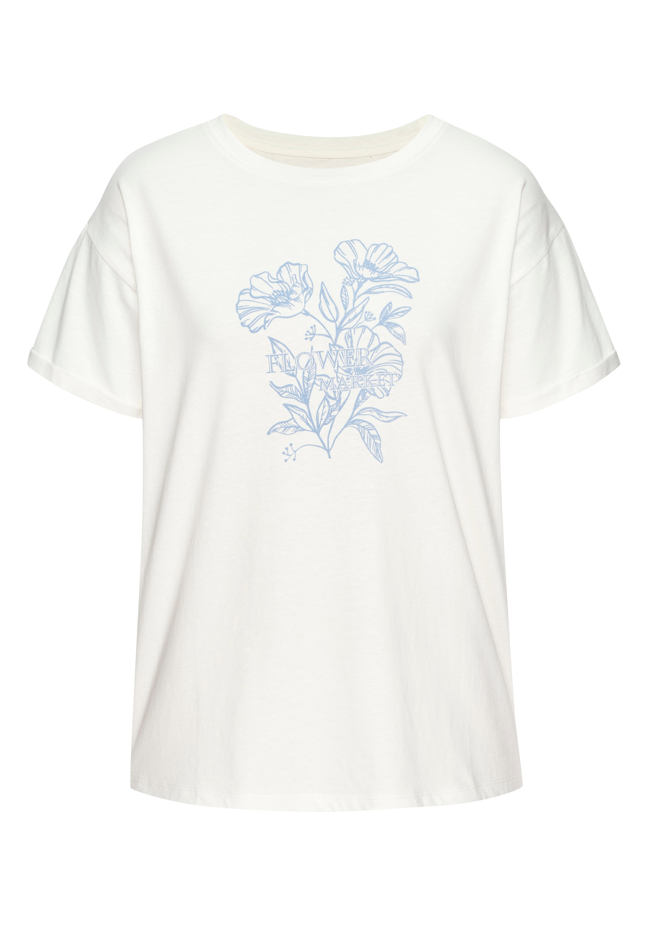 Vivance T-Shirt »mit Frontdruck« 2er-Pack,  aus hochwertiger Bio-Baumwolle