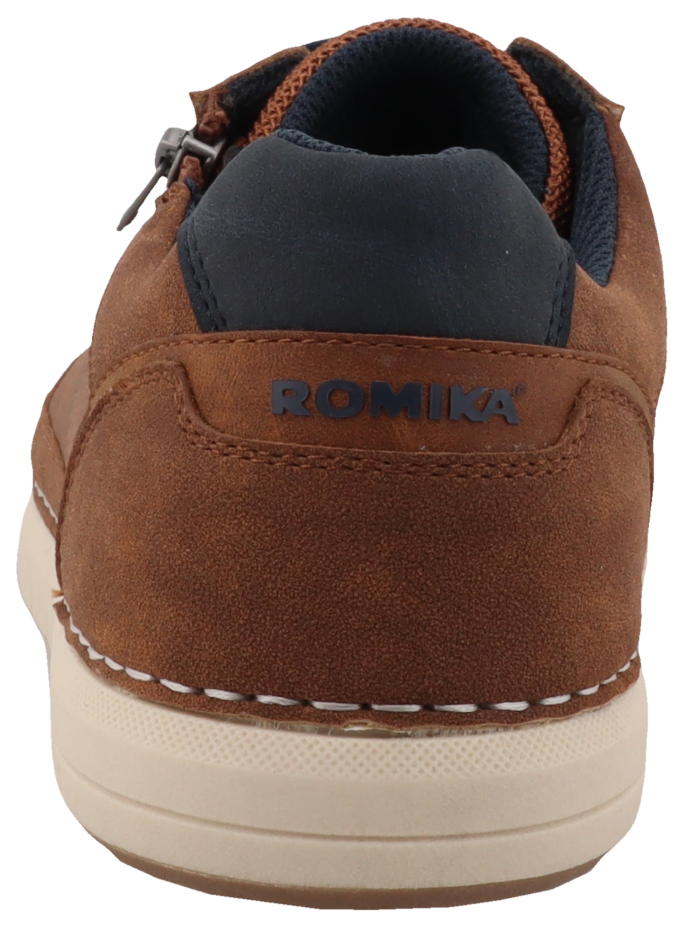 Romika Sneaker, Freizeitschuh, Halbschuh, Schnürschuh, Kontrastbesatz an der Ferse