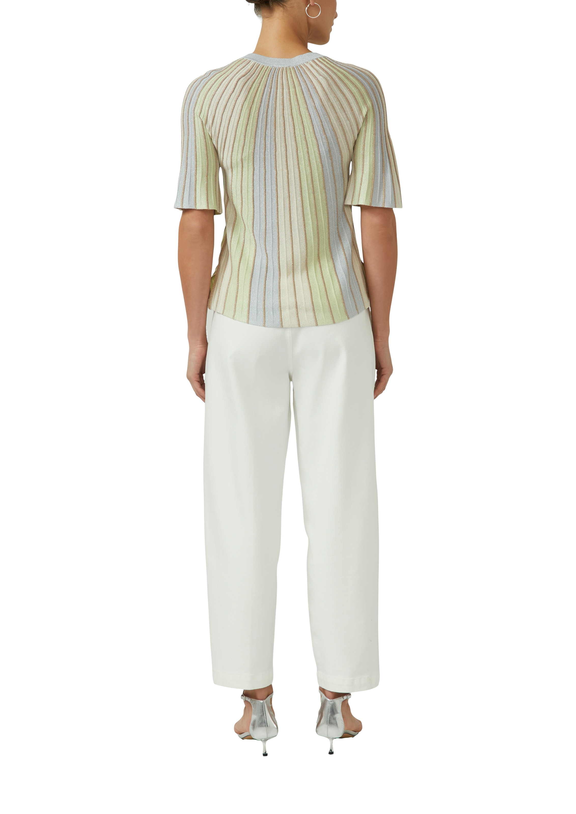 s.Oliver BLACK LABEL Strickpullover mit Metallisiertem Garn