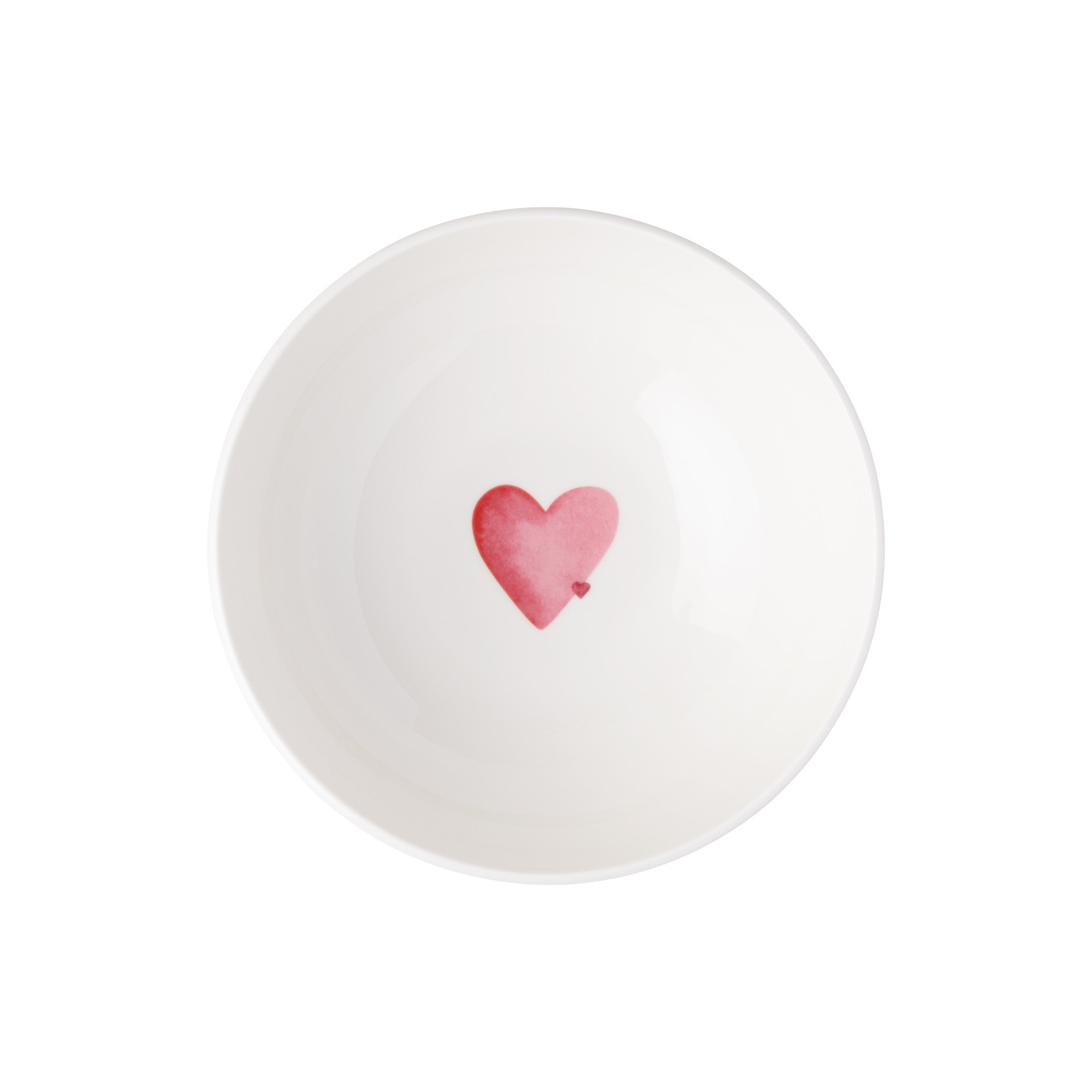 Villeroy & Boch Schale »Müslischale Sending Love With Love ø 16,9 cm weiß-rot«