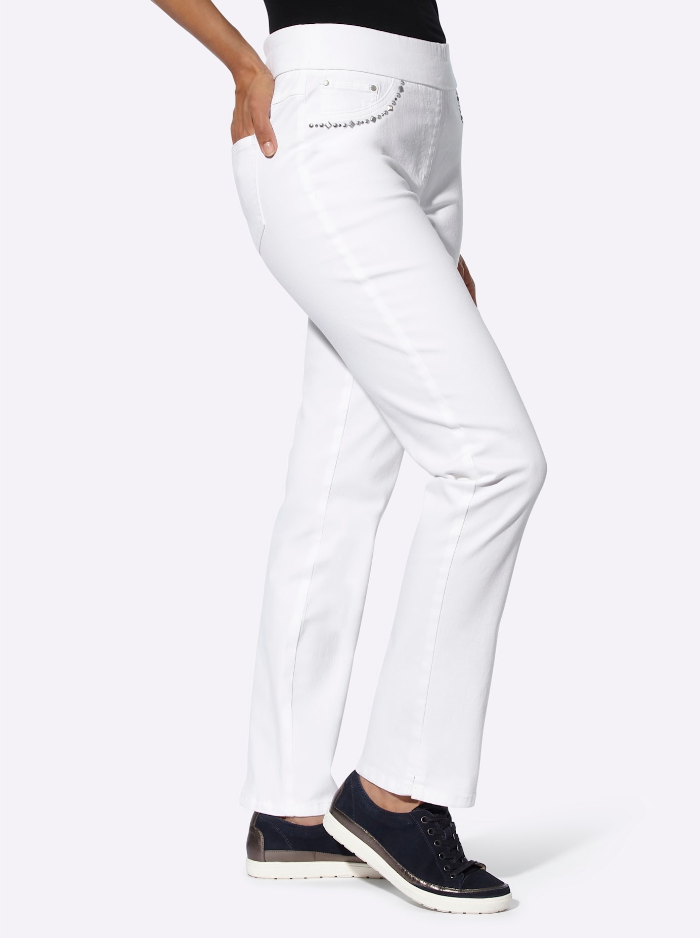 Casual Looks Schlupfjeans, (1 tlg.)