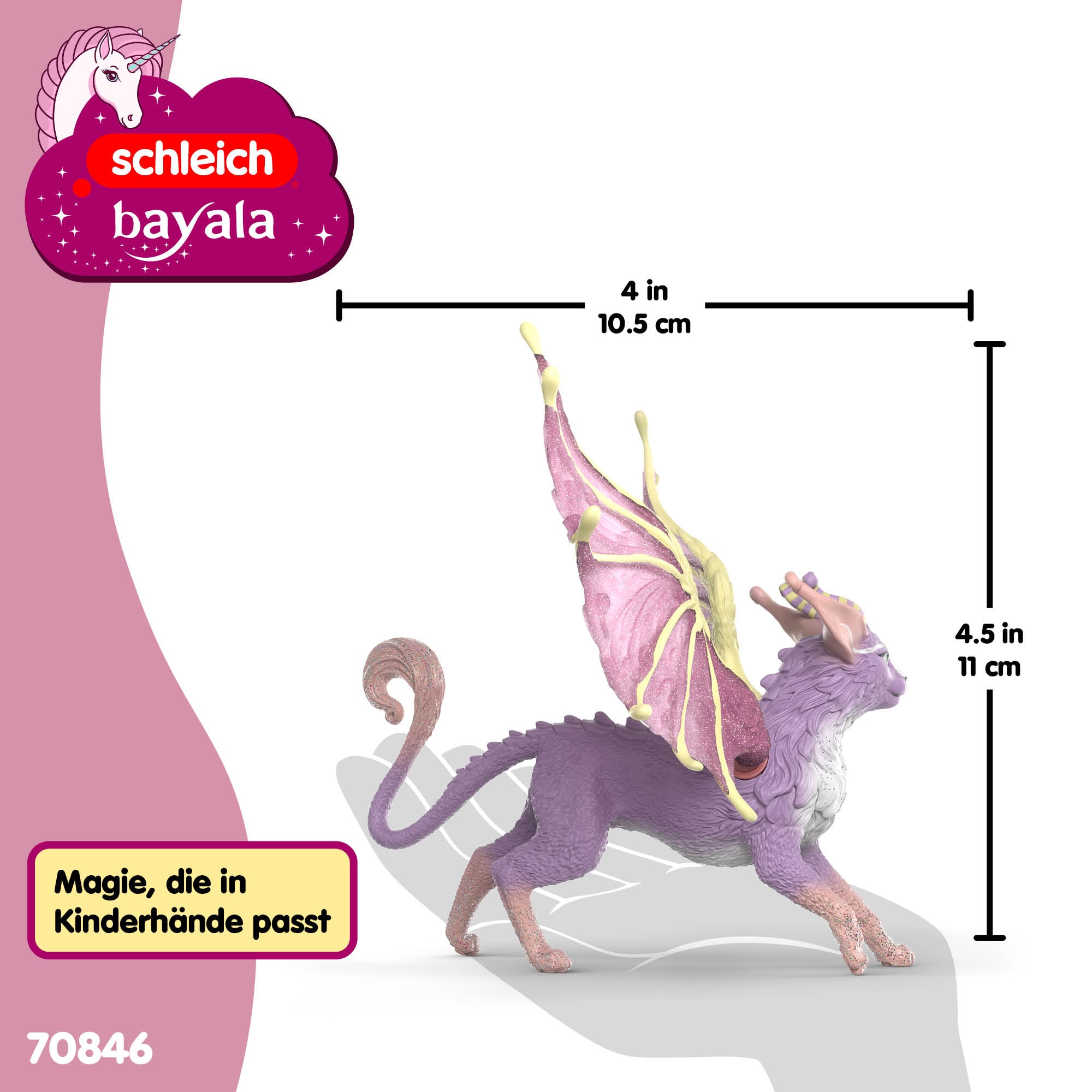 Schleich® Spielfigur »BAYALA®, Geflügelter Katzendrache (70846)«