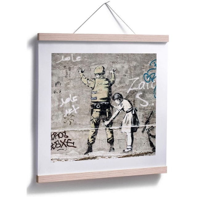 Wall-Art Poster »Graffiti Bilder Mädchen und Soldat«, Menschen, (1 St.),  Poster ohne Bilderrahmen im OTTO Online Shop