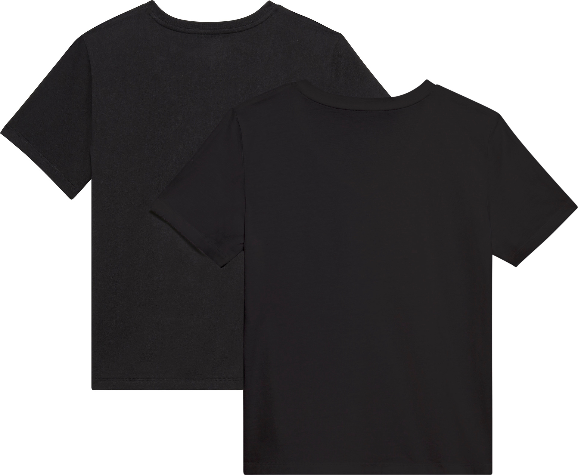Calvin Klein Jeans Kurzarmshirt »A- Logo VN 2 pack Tee«, (Packung, 2er-Pack), Mit V-Ausschnitt
