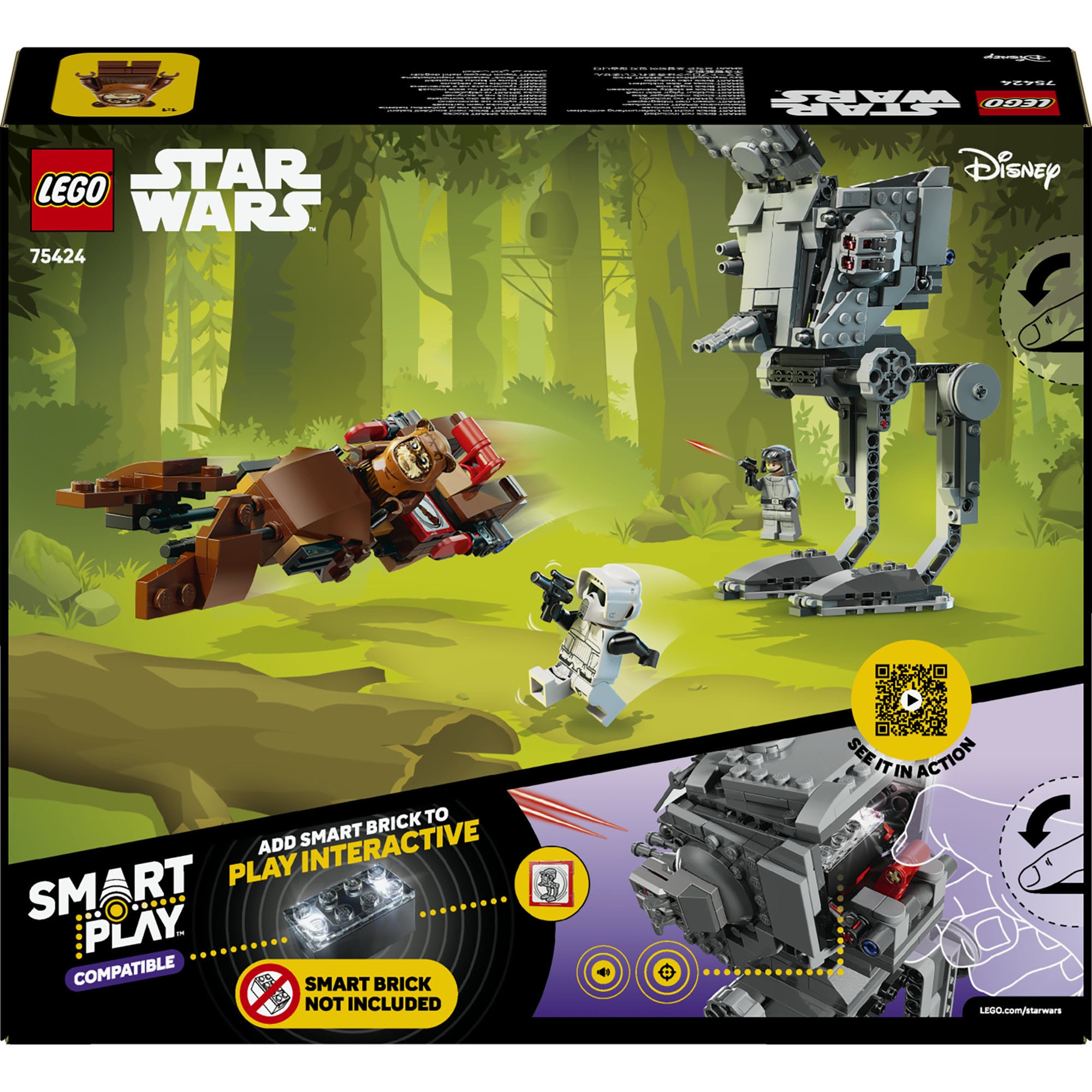LEGO® Konstruktionsspielsteine »SMART Play: AT-ST Angriff auf Endor (75424), LEGO Star Wars ™« Mit SMART Brick kombatibel (nicht im Lieferumfang enthalten)