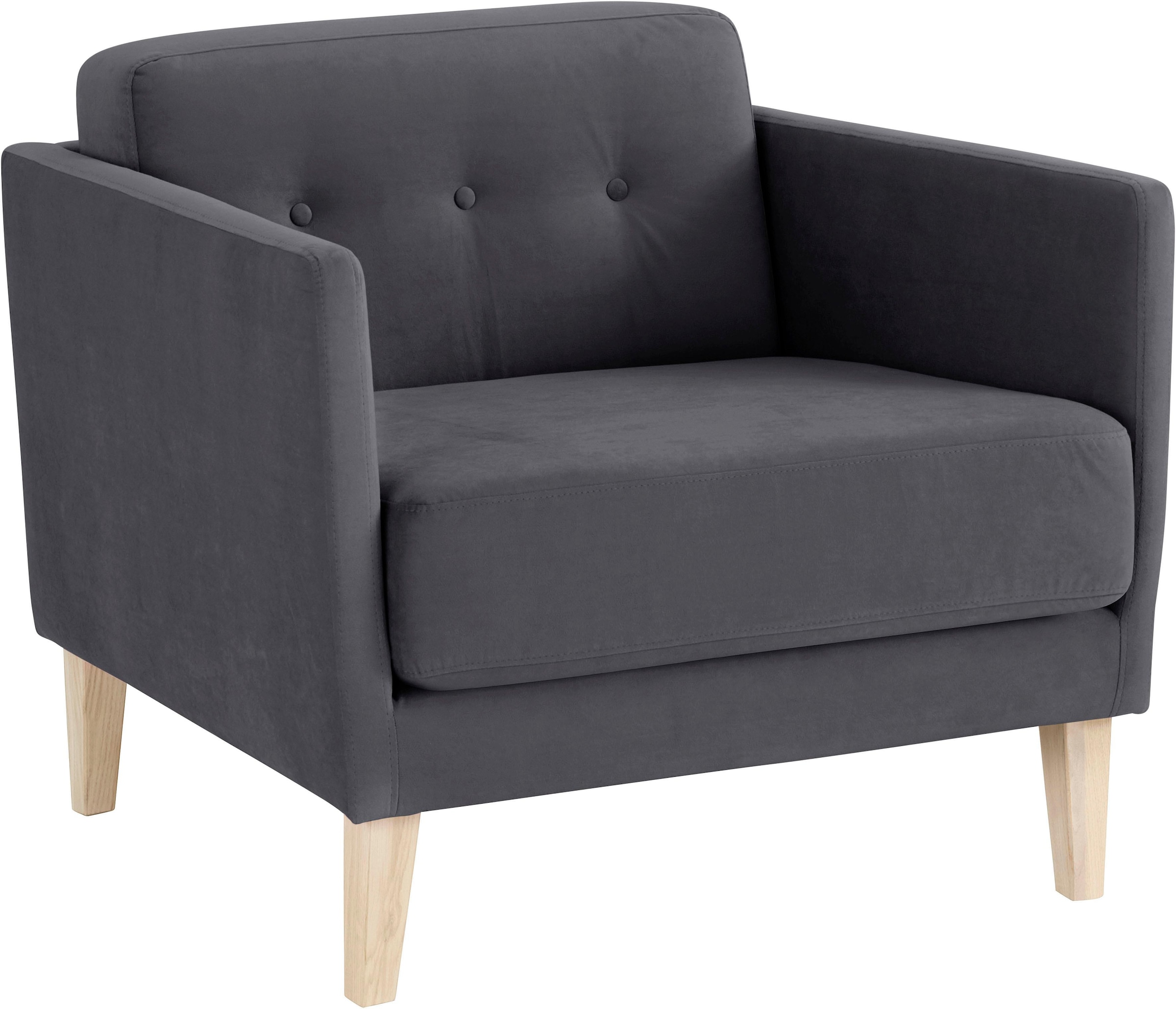 andas Sessel »Raadal« in skandinavischer Optik, mit Knopfheftung, Design by Morten Georgsen