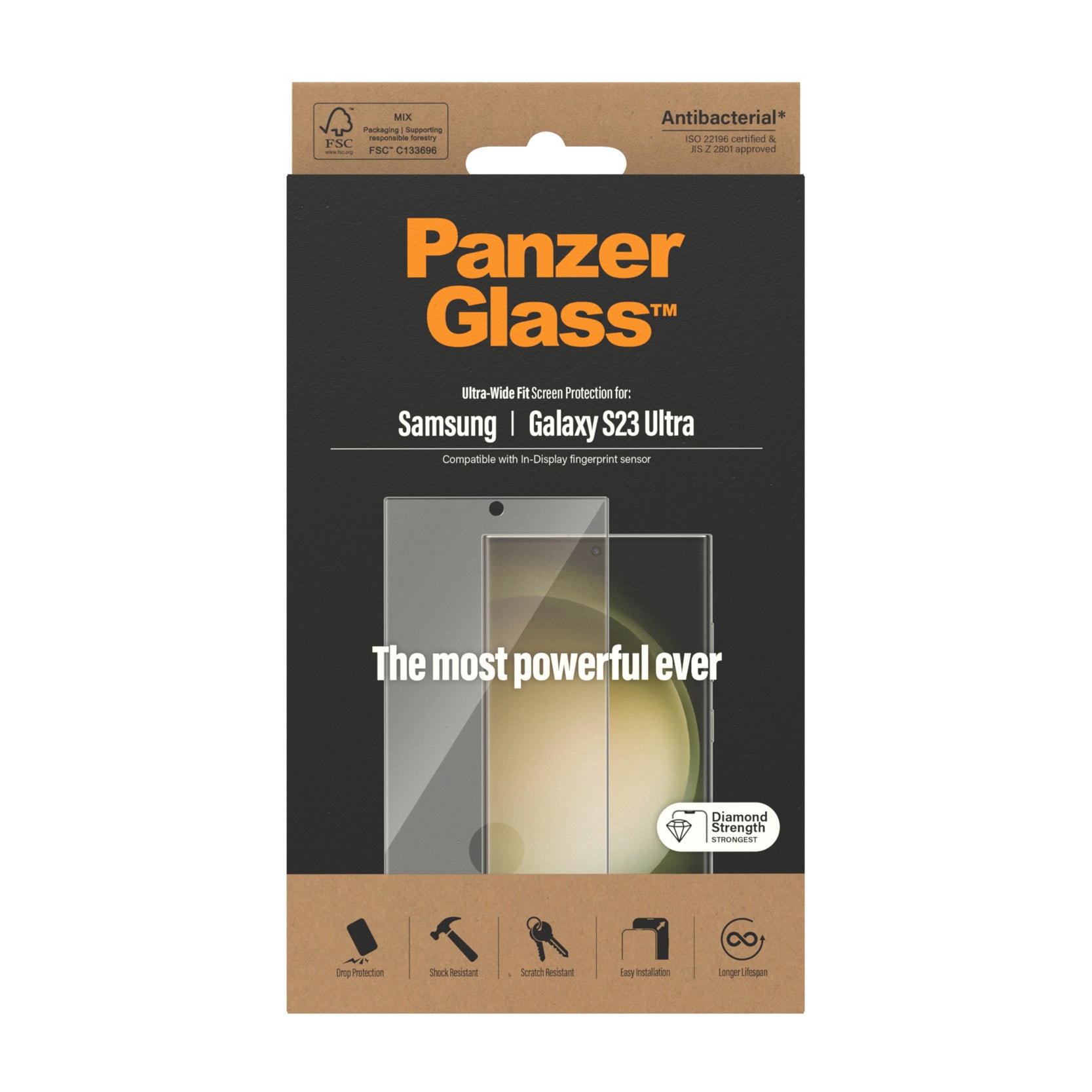 PanzerGlass Displayschutzfolie »Screen Protector Samsung Galaxy S23 Ultra, UWF«