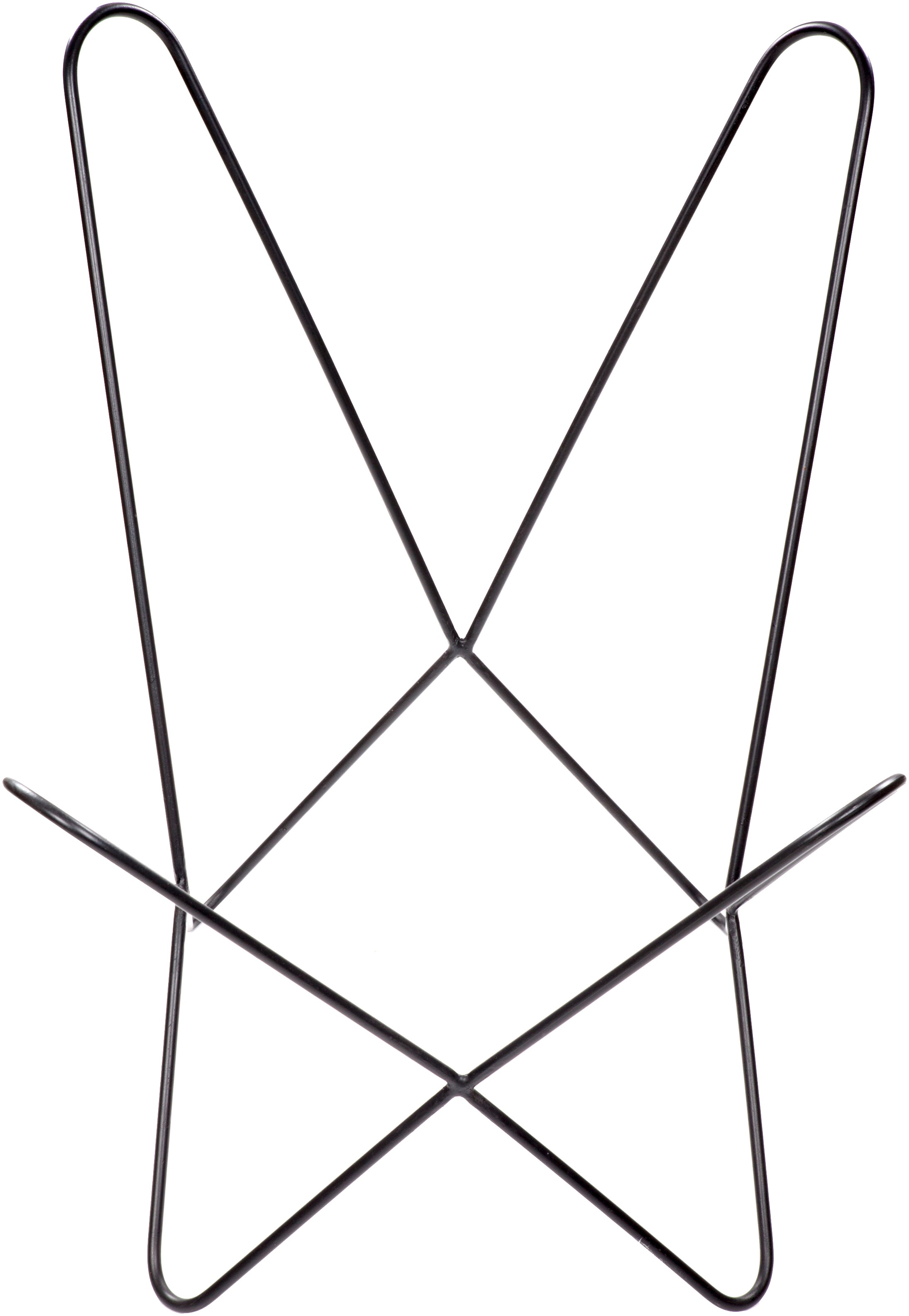 Kayoom 4-Fußstuhl »Schmetterling Stuhl Pablo, Schmetterlingsstuhl aus Leder«, 1 St., pflegeleicht, hochwertig, hochwertig verarbeitet, hoher Sitzkomfort