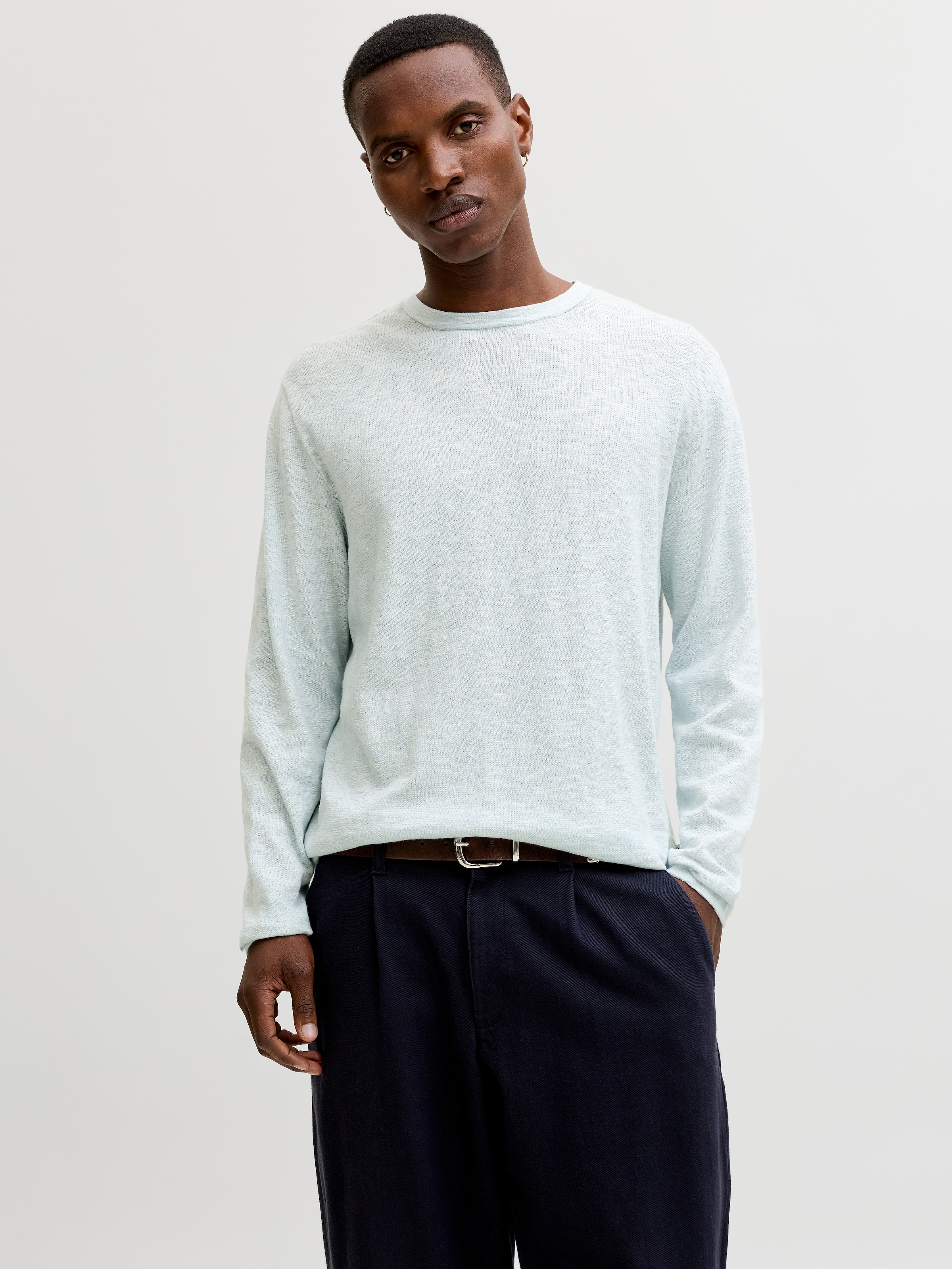 Jack & Jones Rundhalspullover »JJESUMMER KNIT CREW NECK SN« mit Rundhalsausschnitt