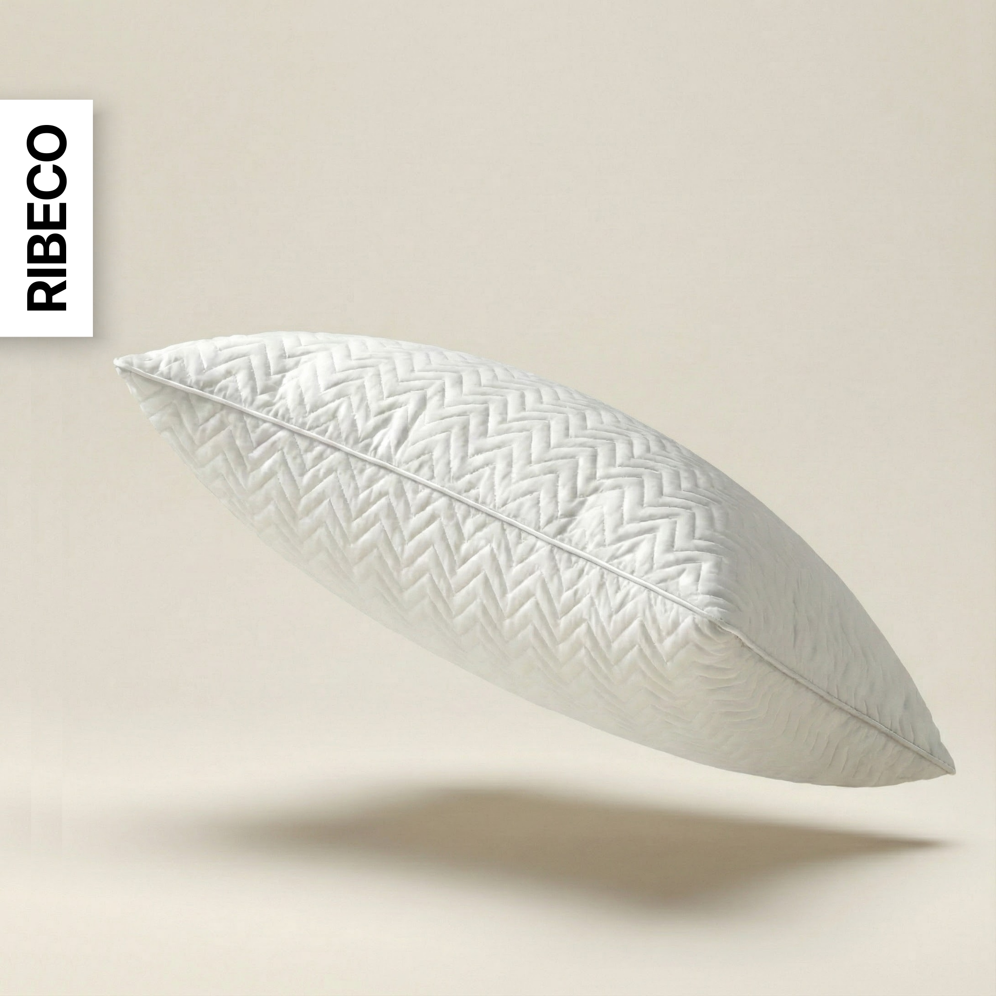 RIBECO Nackenstützkissen »Luca Kissen 40x80 & 80x80 cm, 18 cm Höhe« Füllung: Taschenfedern & Schaumstoff Bezug: Microfaser 1 Stk. tlg. Mit über 1000 positiven Kundenbewertungen!