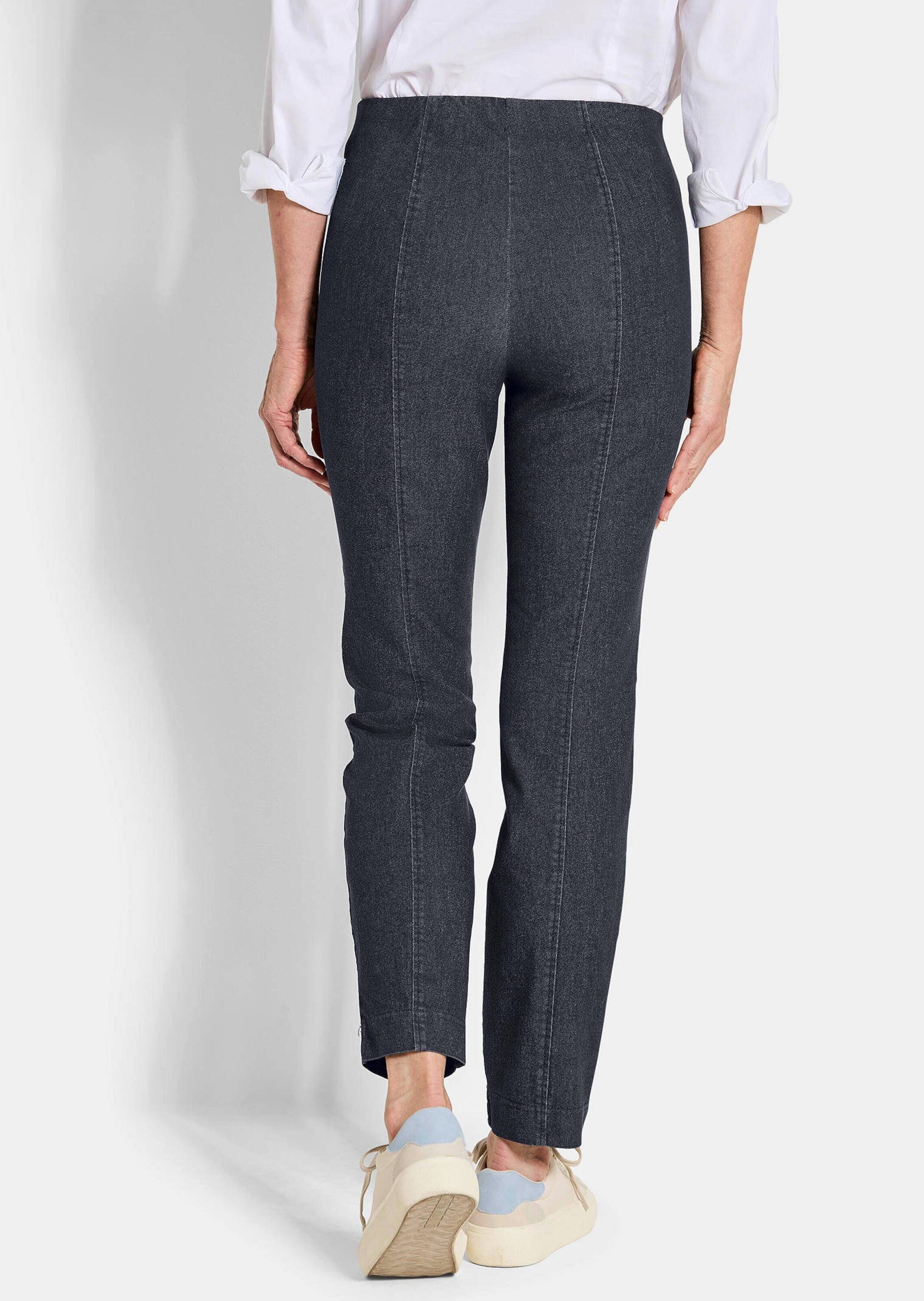 GOLDNER Chinohose »Bengalinhose LOUISA in Denim-Optik«