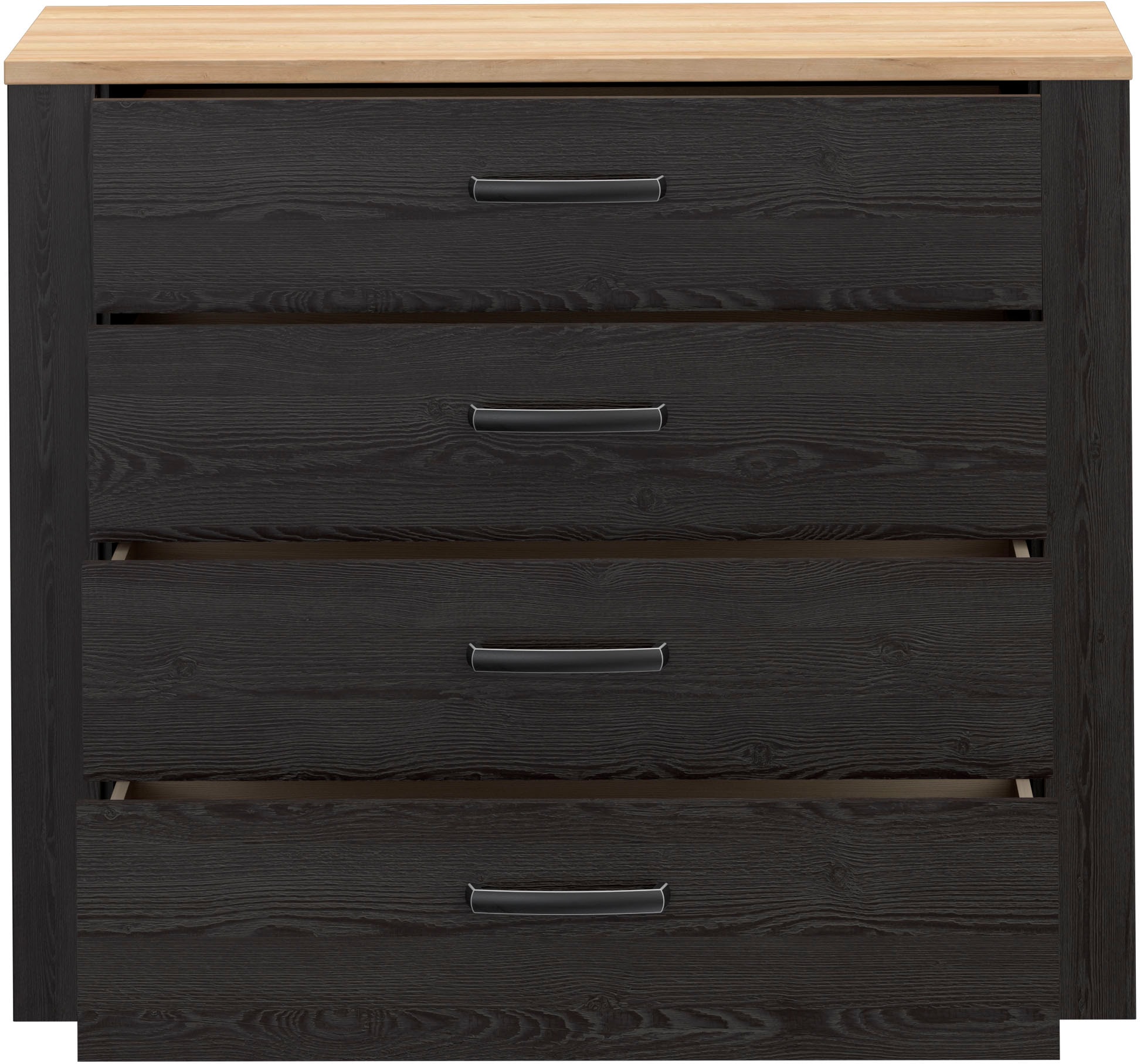 FORTE Kommode »Bohol« B/H/T 101,4/87/42 cm, 4 Schubkästen