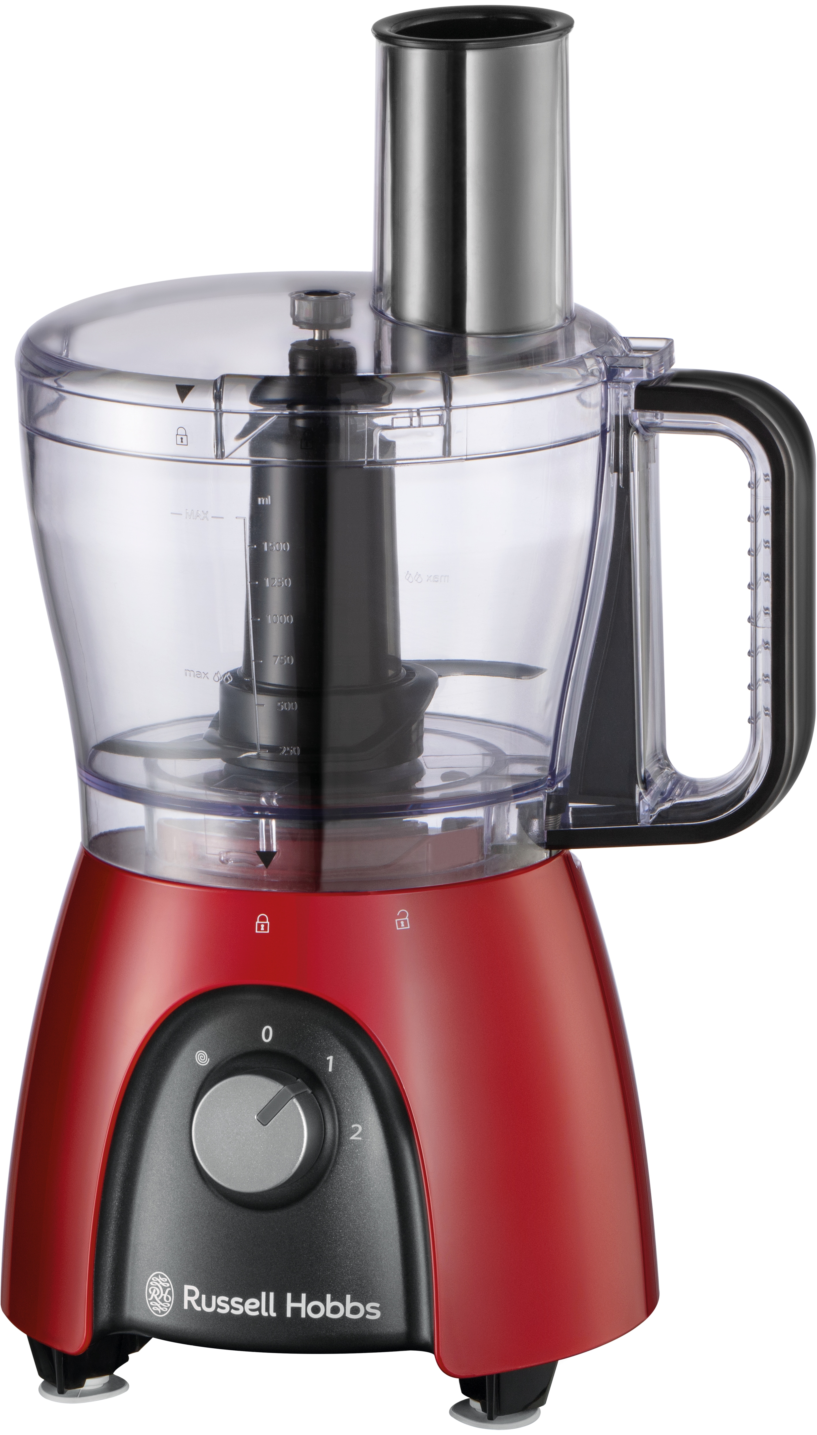 Russell Hobbs Zerkleinerer »Desire Food Processor 27110-56, 2,3 Liter Glasbehälter« 600 W in rot