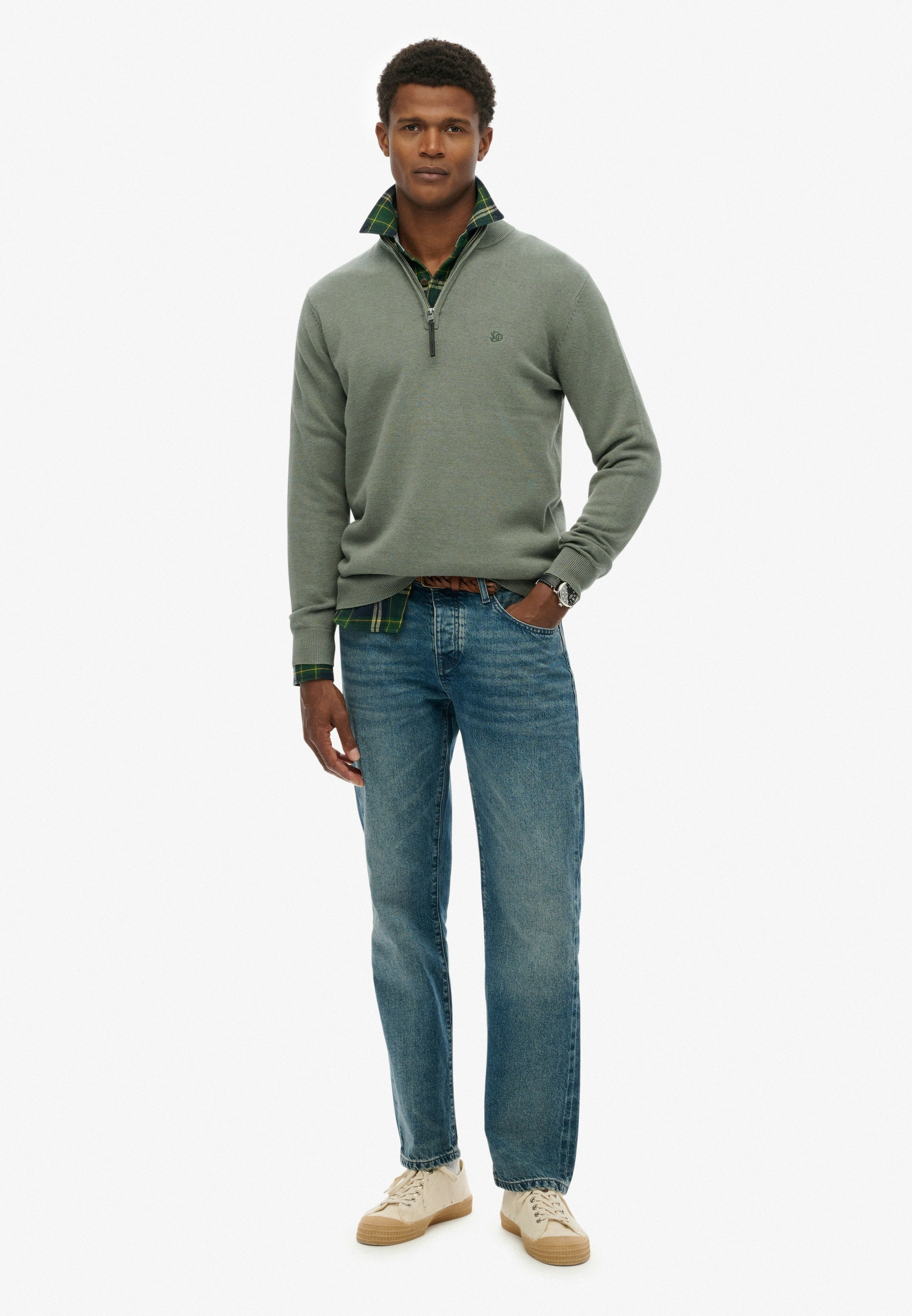 Superdry Troyer »ESSENTIALS COTTON HALF ZIP«