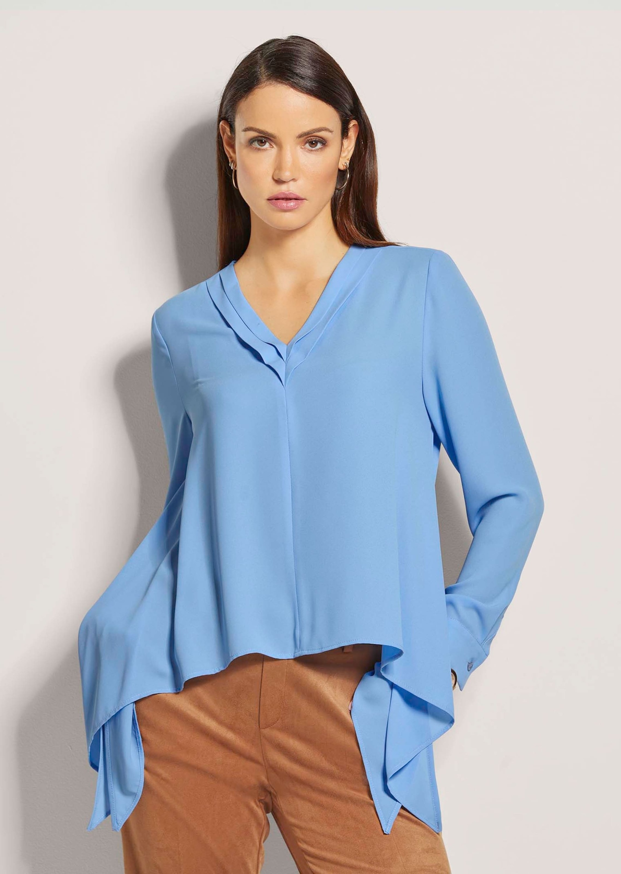 MADELEINE Langarmbluse »Bluse Tunika in modischer Kurzform«