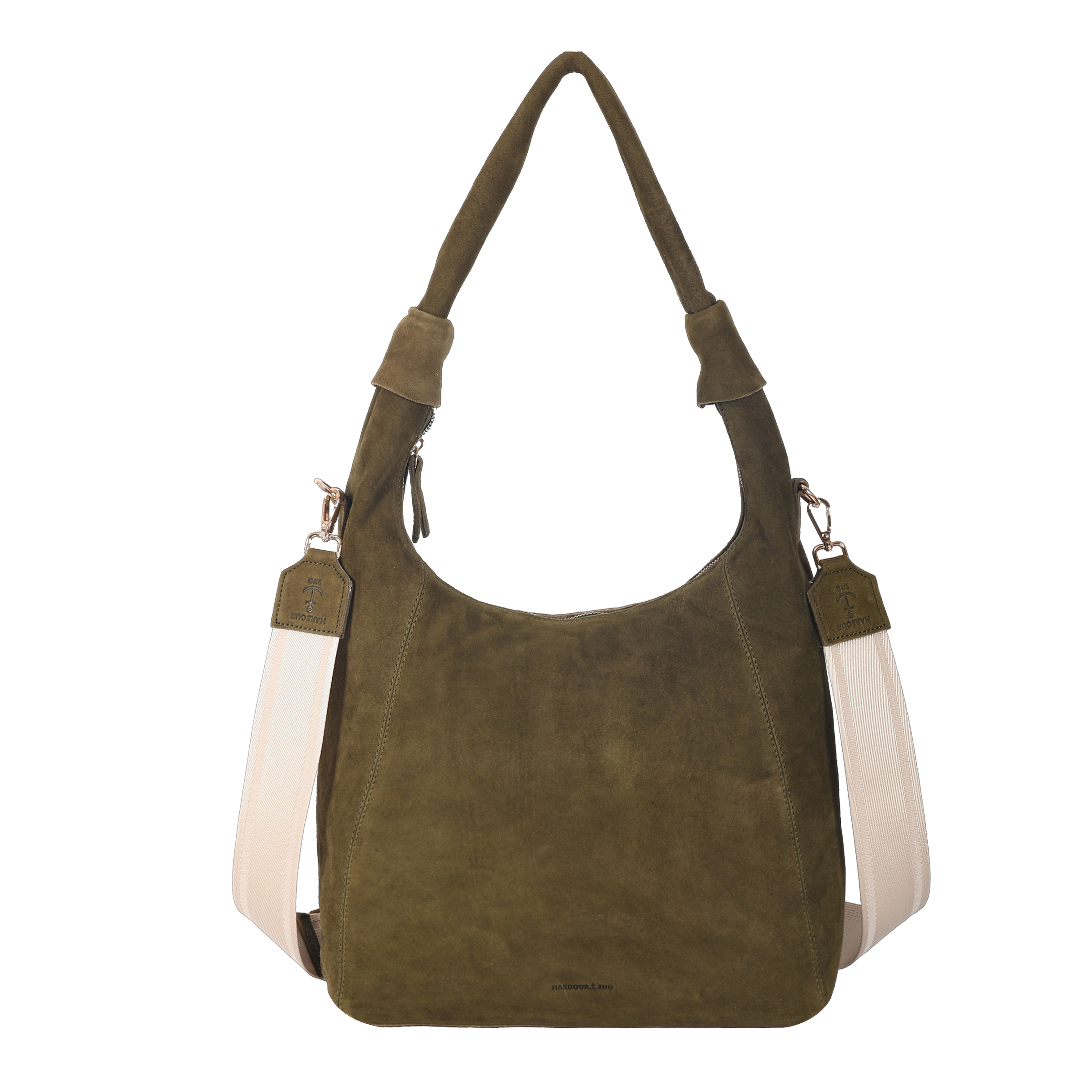 HARBOUR 2nd Hobo »Laurine« Damen Handtasche, Umhängetasche, Schultertasche mit Ziernähten