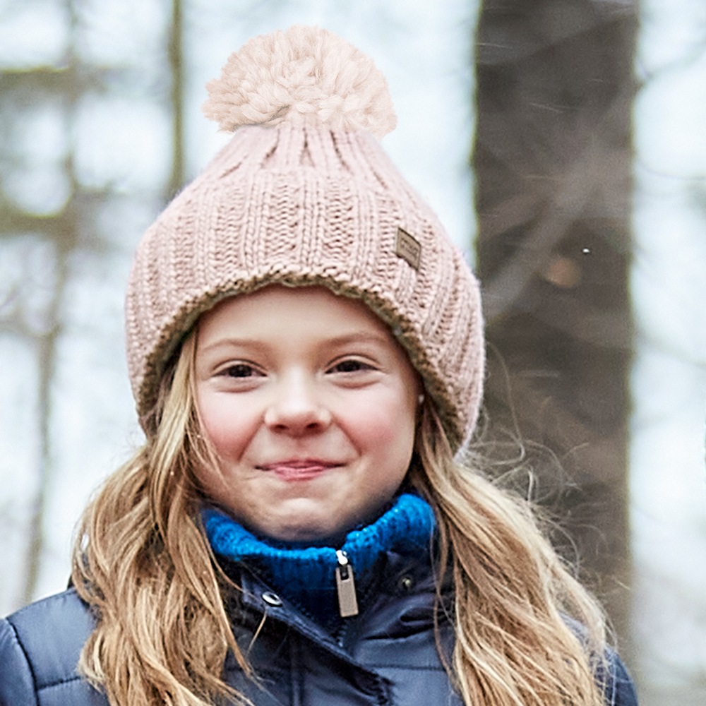 MAXIMO Strickmütze Wollanteil, gefüttert, Bommel