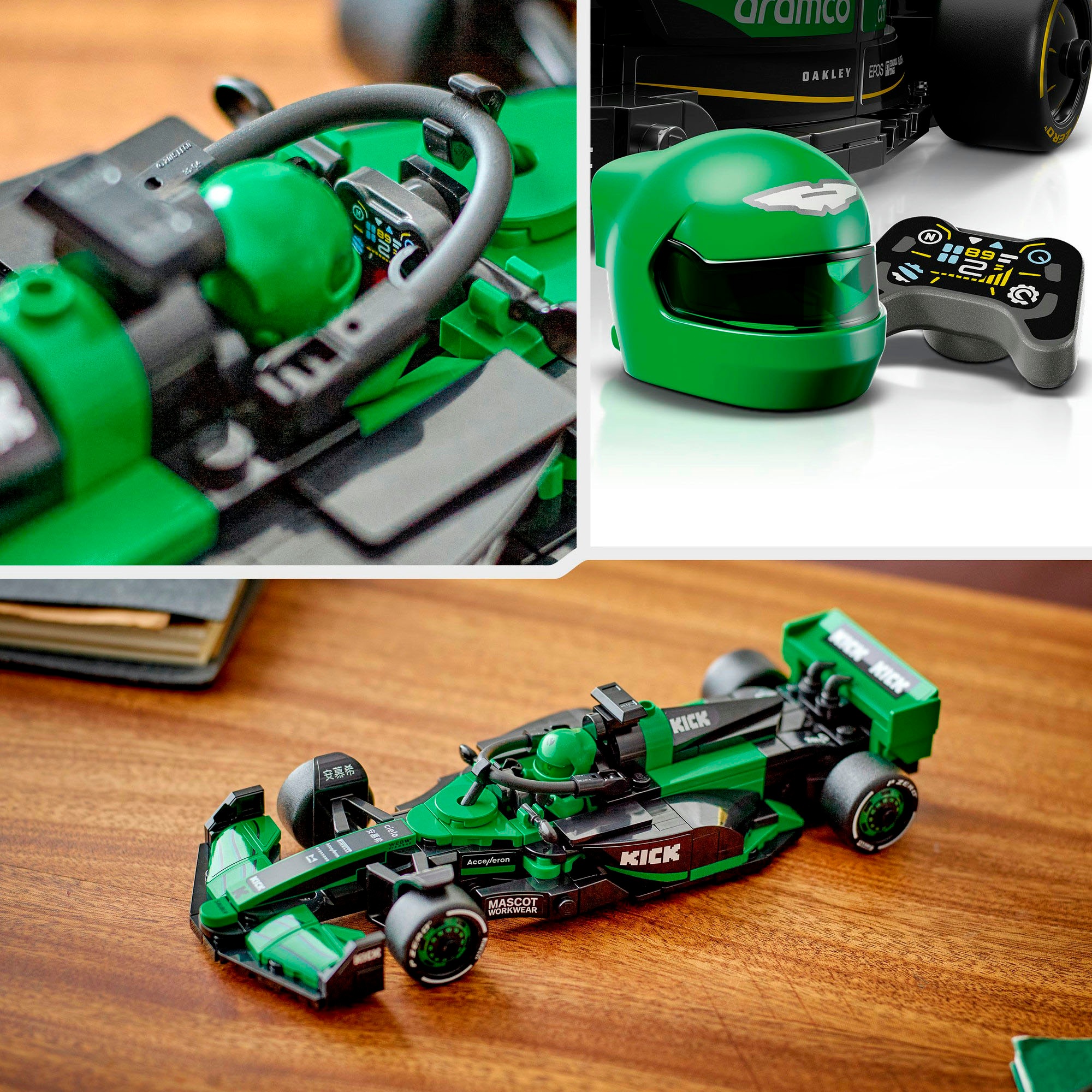 LEGO® Konstruktionsspielsteine »KICK Sauber F1® Team C44 Rennauto (77247), LEGO® Speed Champions«, (259 St.), Made in Europe