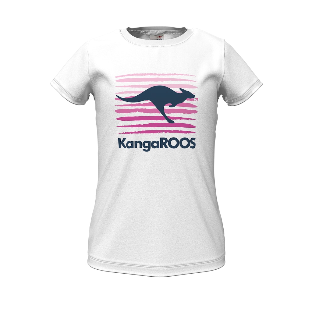 KangaROOS T-Shirt, mit großem Logodruck