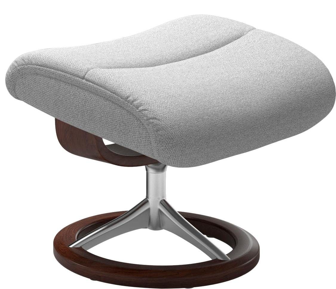 Stressless® Relaxsessel »View«, (Set, Relaxsessel mit Hocker), mit Signature Base, Größe S,Gestell Braun