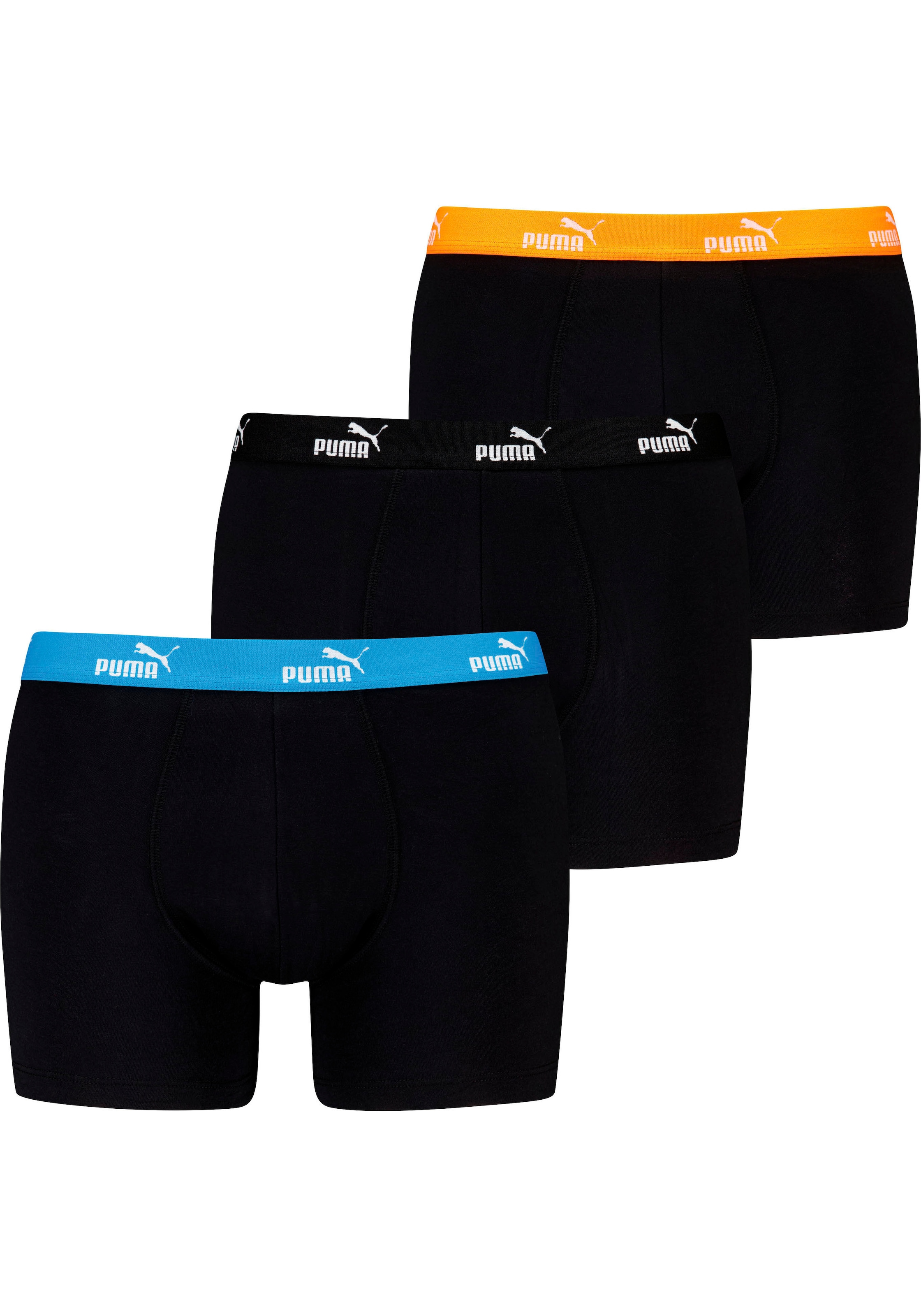 Boxer »MEN PROMO SOLID BOXER 3P«, (3er Pack), mit elastischem Logobund