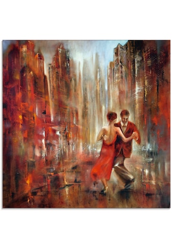 Glasbild »Tango Abstrakt«, Sport, (1 St.)