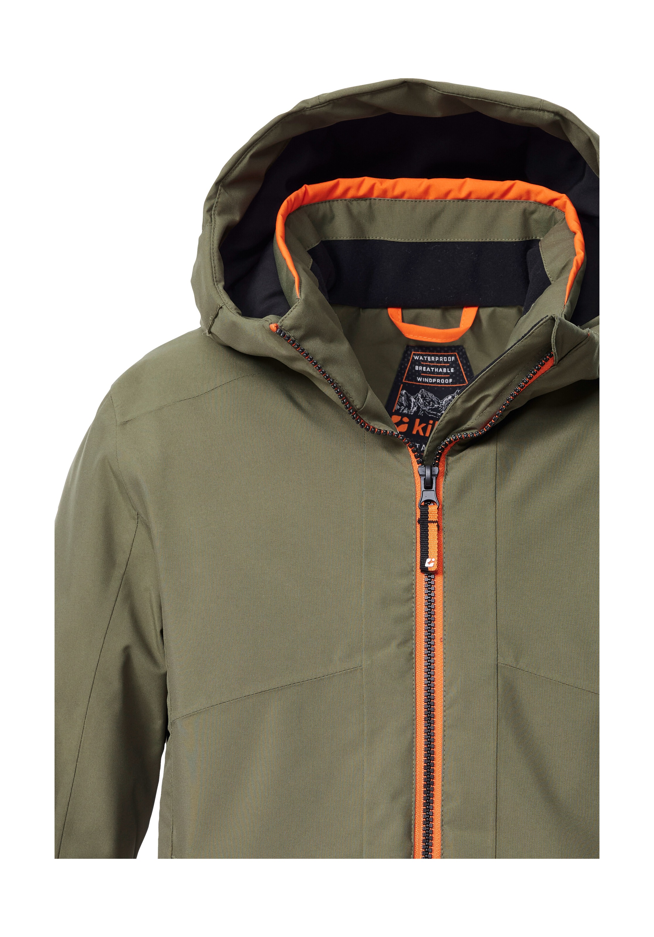 Killtec Skijacke »KSW 202 BYS SKI JCKT«, Wasserdichte Kinder-Skijacke mit verstellbarer Kapuze und Schneefang