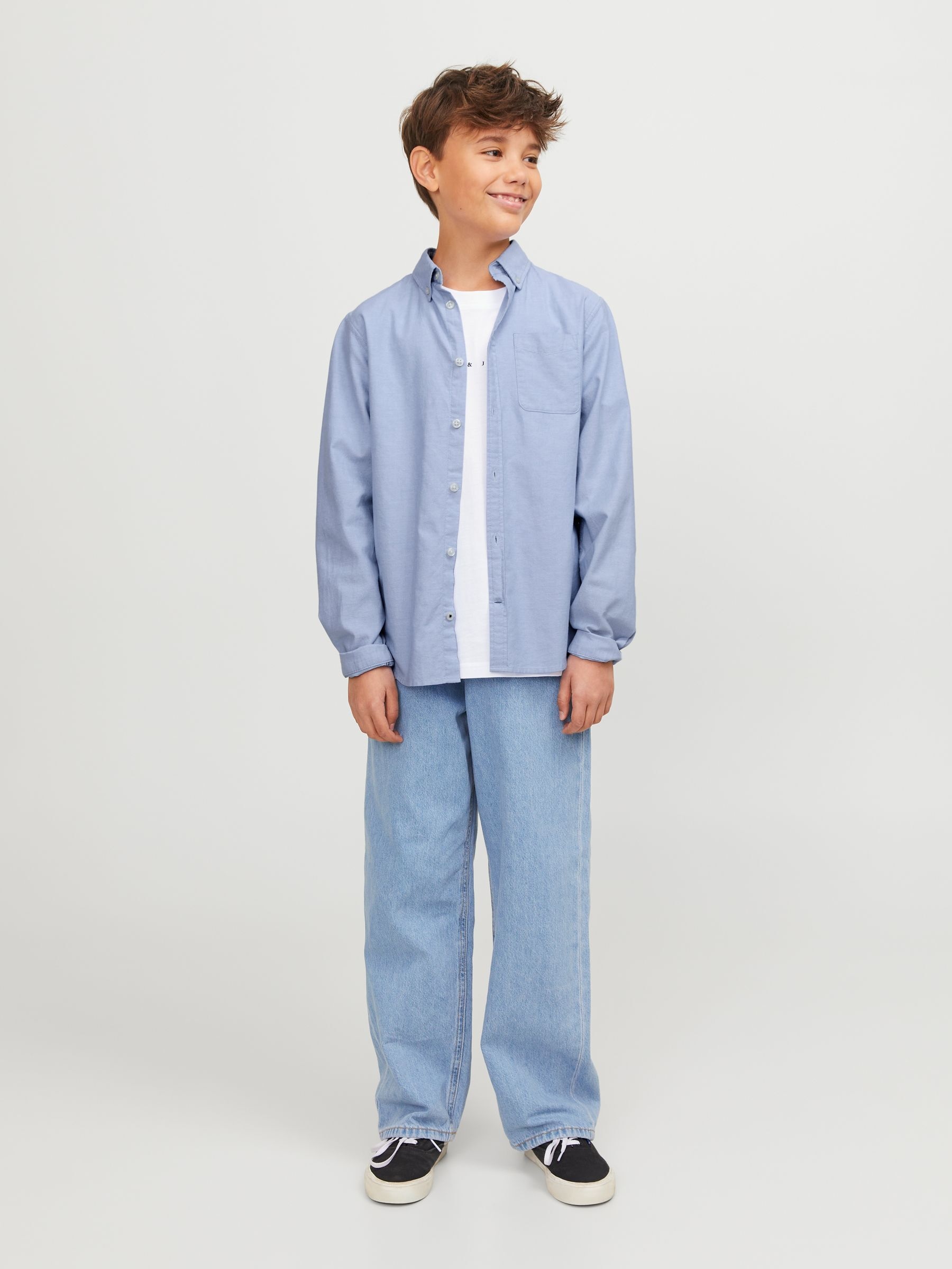 Jack & Jones Junior Langarmhemd »JJEOXFORD SHIRT L/S NOOS JNR«