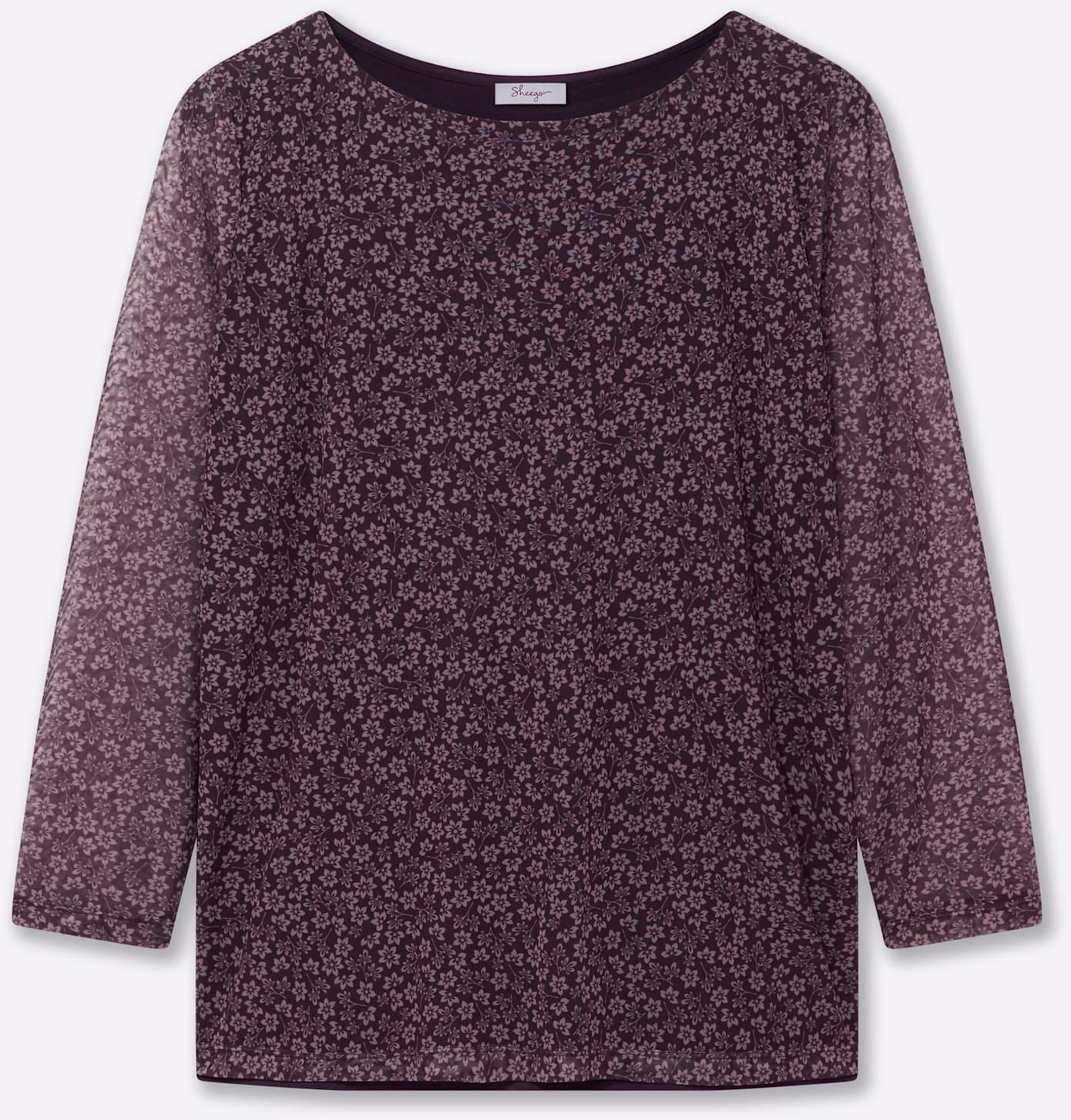 Sheego Langarmshirt »Mesh-Shirt« 1 Stk.