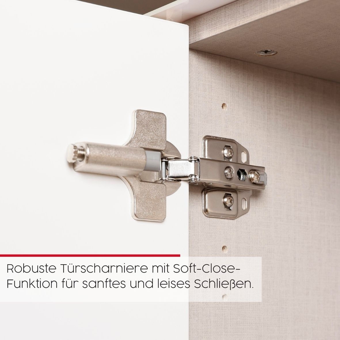 rauch Schubkastenkommode »Kommode Türkommode Sideboard Kombikommode FLIPP mit Glasfront« Breite 120 cm mit 2 Einlegeböden,  1-türig, 5 Schubladen, Soft-Close-Funktion, Oberboden und Front Glas