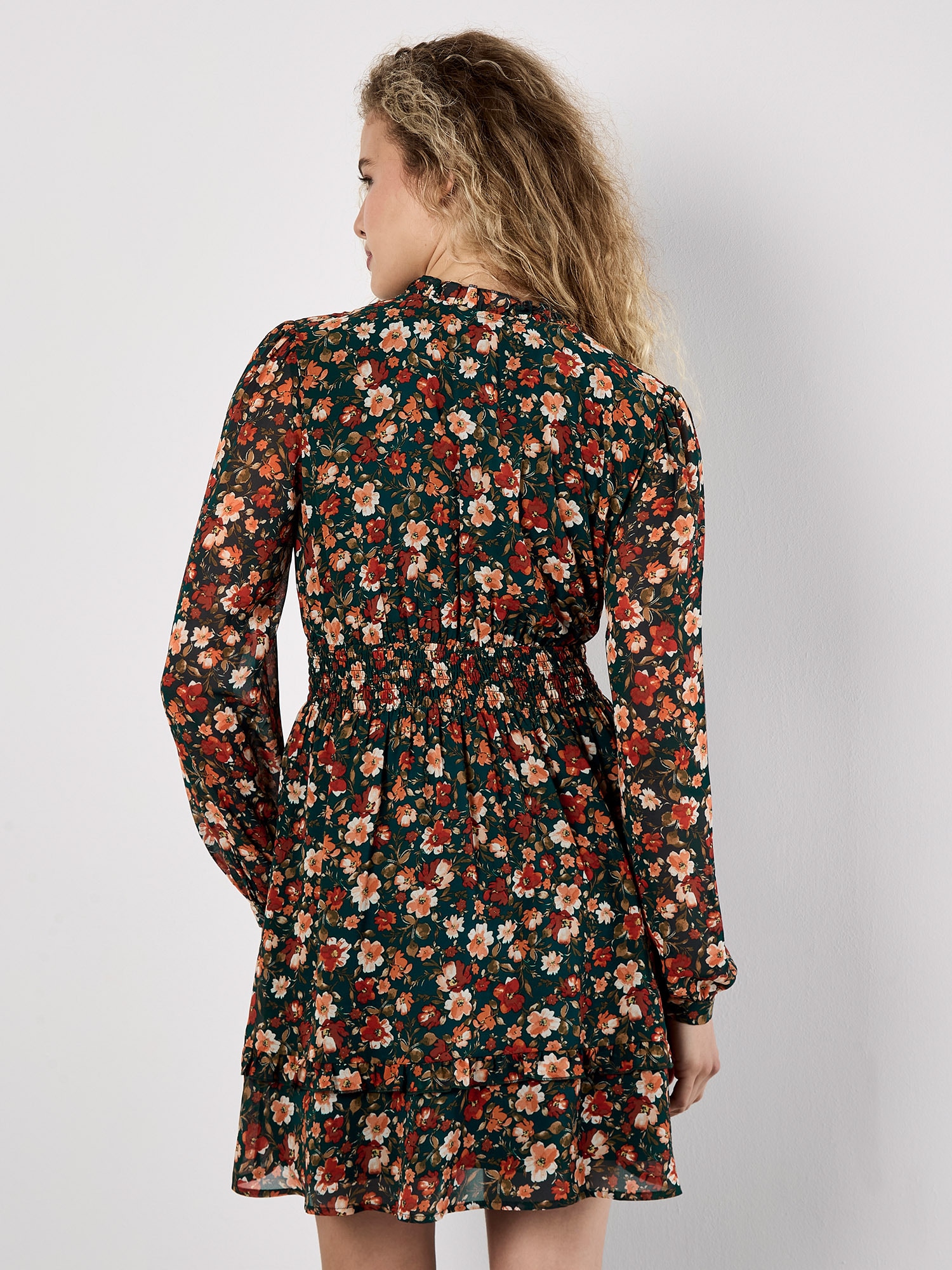 Apricot Minikleid »Geblümtes Chiffon-Minikleid« 1 tlg. mit elastischer Taille