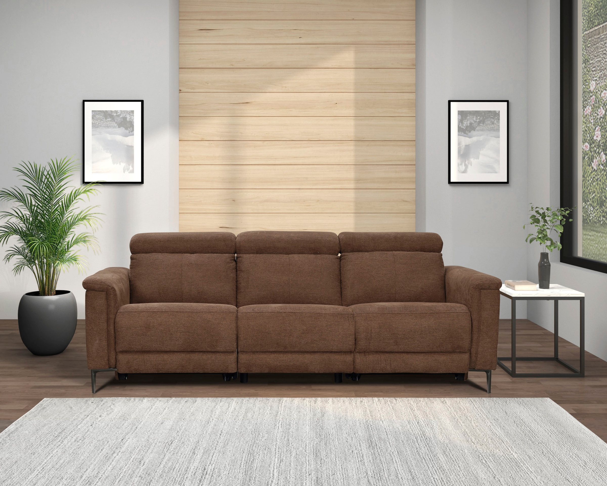 OTTO home 3-Sitzer »LUND B: 222 cm - OTTO. Verlässliche Qualität. Mit Relaxfunktion«
