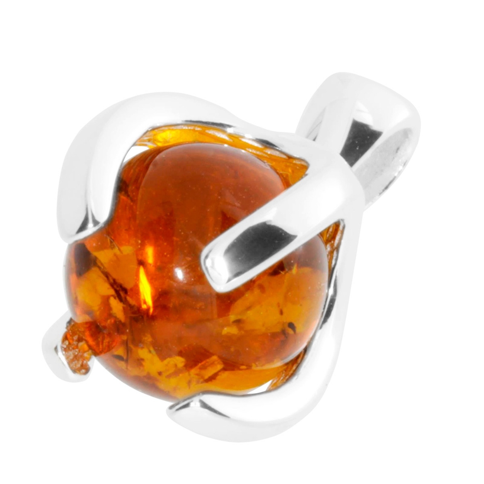 OSTSEE-SCHMUCK Kette mit Anhänger »- Ute 10 mm - Silber 925/000 - Bernstein«