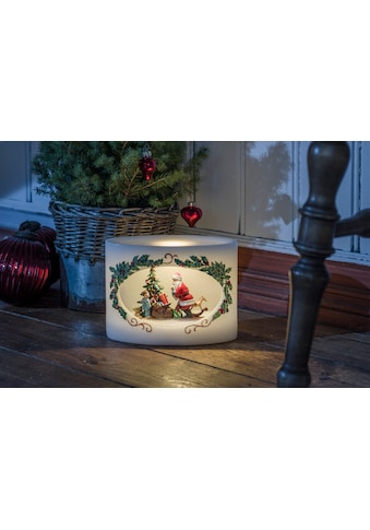 KONSTSMIDE LED-Kerze, (1 tlg.), LED Echtwachskerze Weihnachtsmann mit Kind kaufen