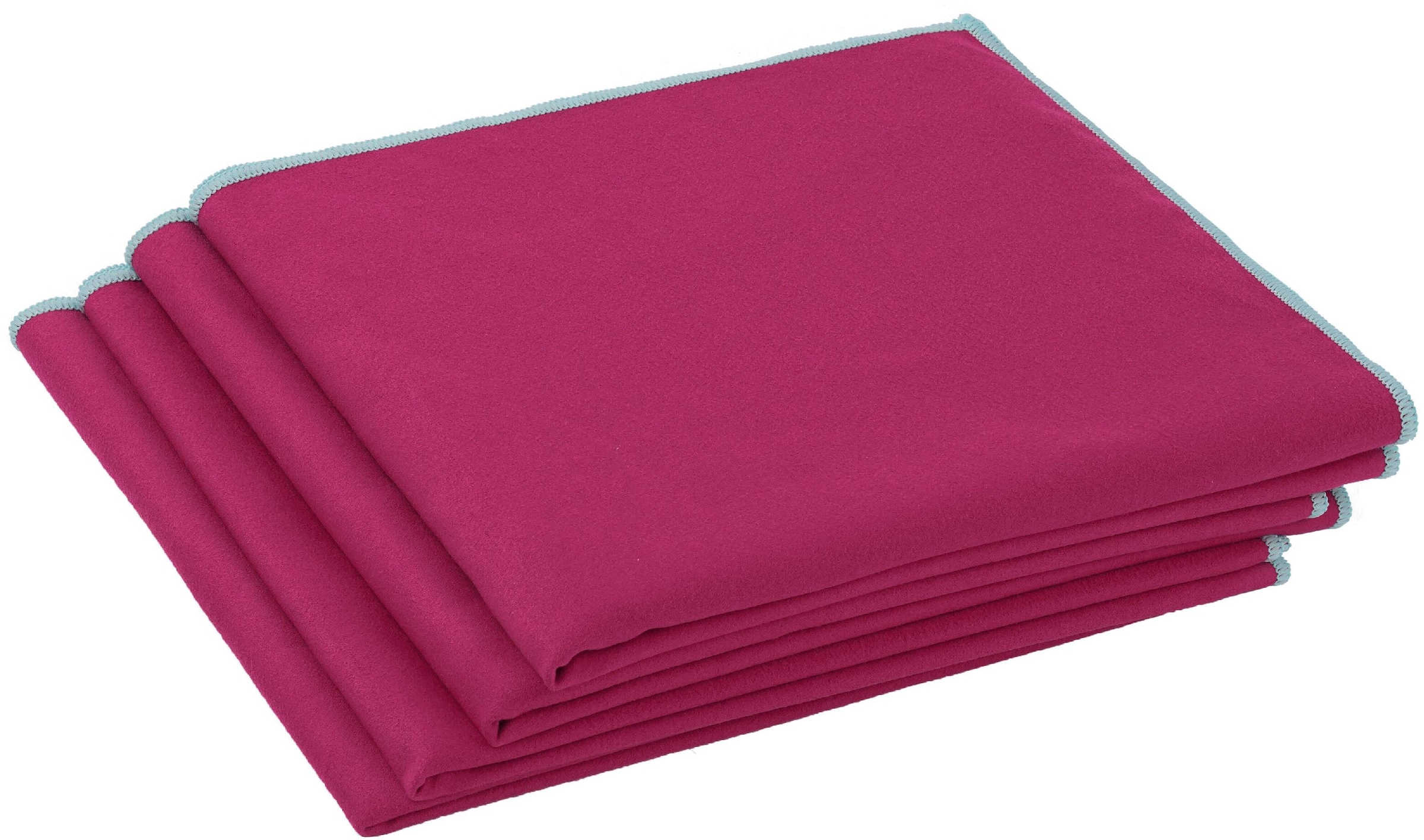 OTTO home Handtücher »Leoa, diverse Größen, Sporthandtuch, Reisehandtuch, Strandtuch« sehr leicht, kompakt, schnelltrocknend, Mikrofaser mit Kontrastnaht