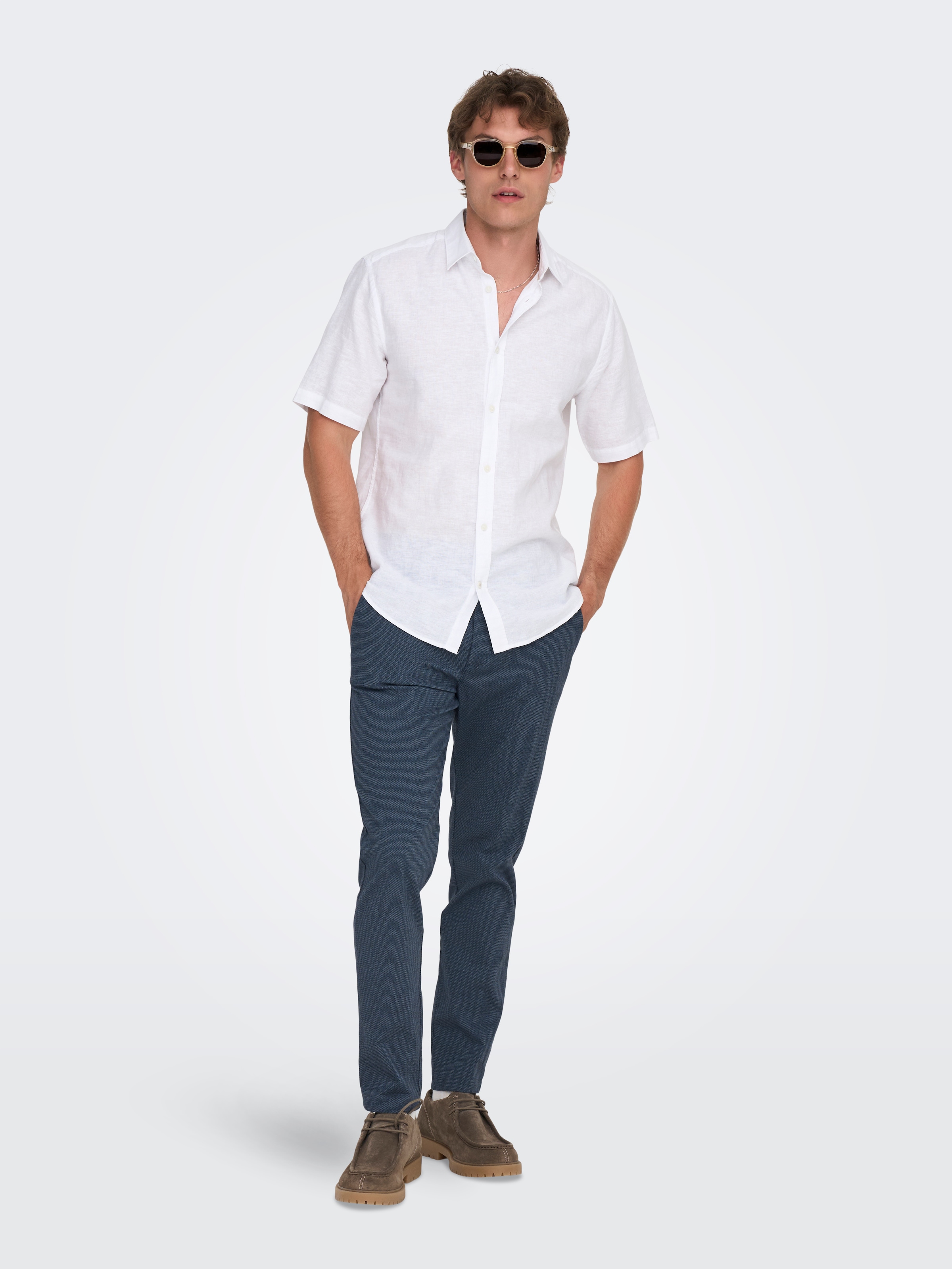 ONLY & SONS »ONSMARK PETE SLIM DOBBY 0058 PANT NOOS«