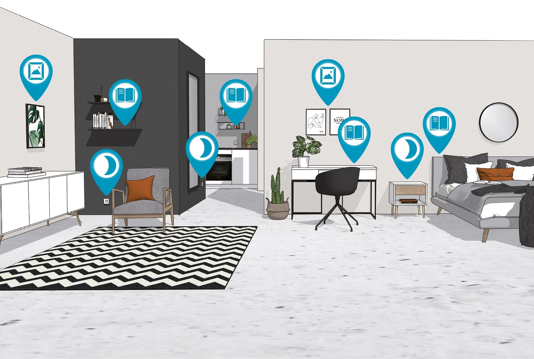 Paulmann LED Bilderleuchte »Bento 3000K, 230V« 1 Stk. Warmweiß