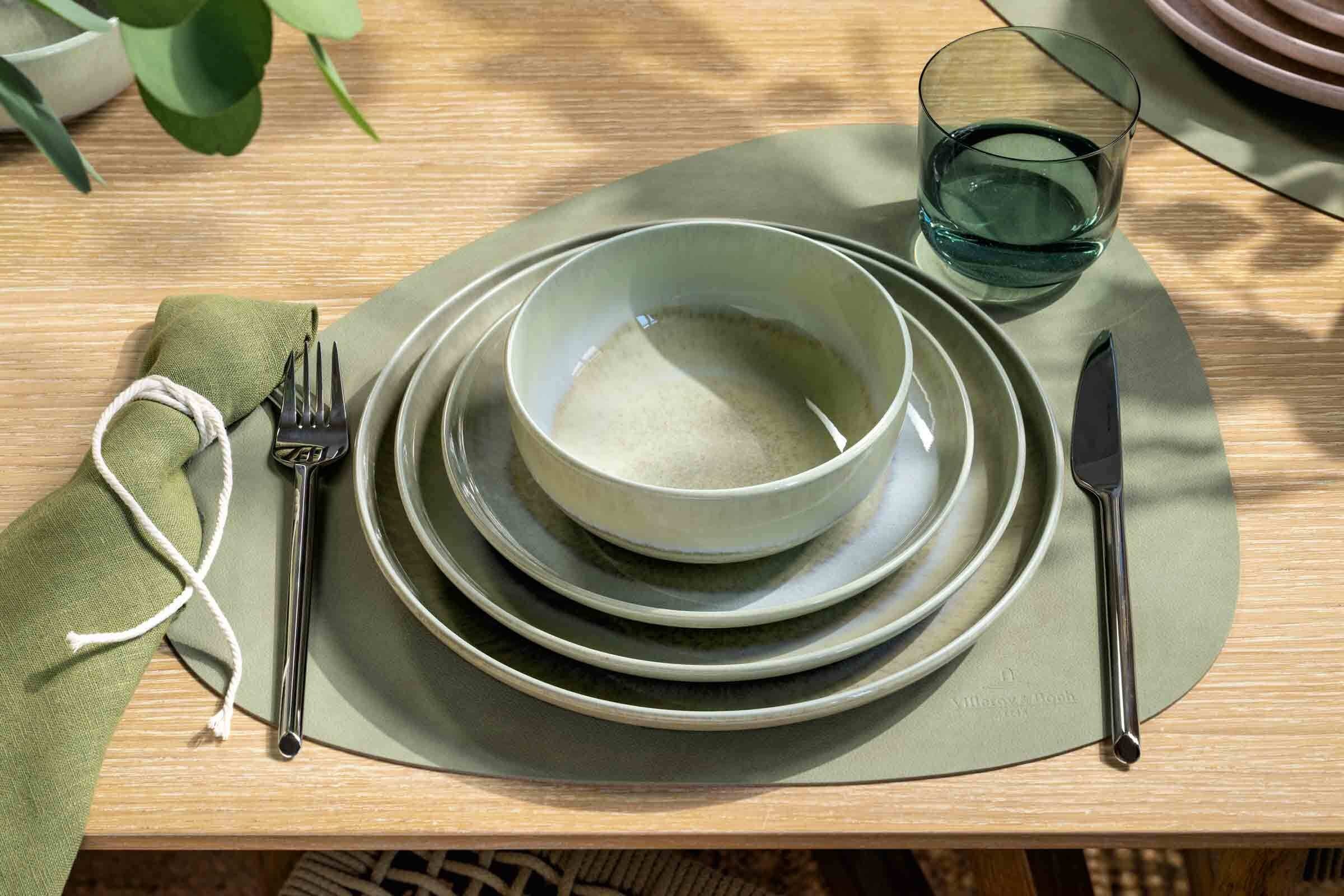 like. by Villeroy & Boch Schale »Müslischale Perlemor Sand ø 14,9 cm grün« 1 Spülmaschinenfest, Mikrowellensicher