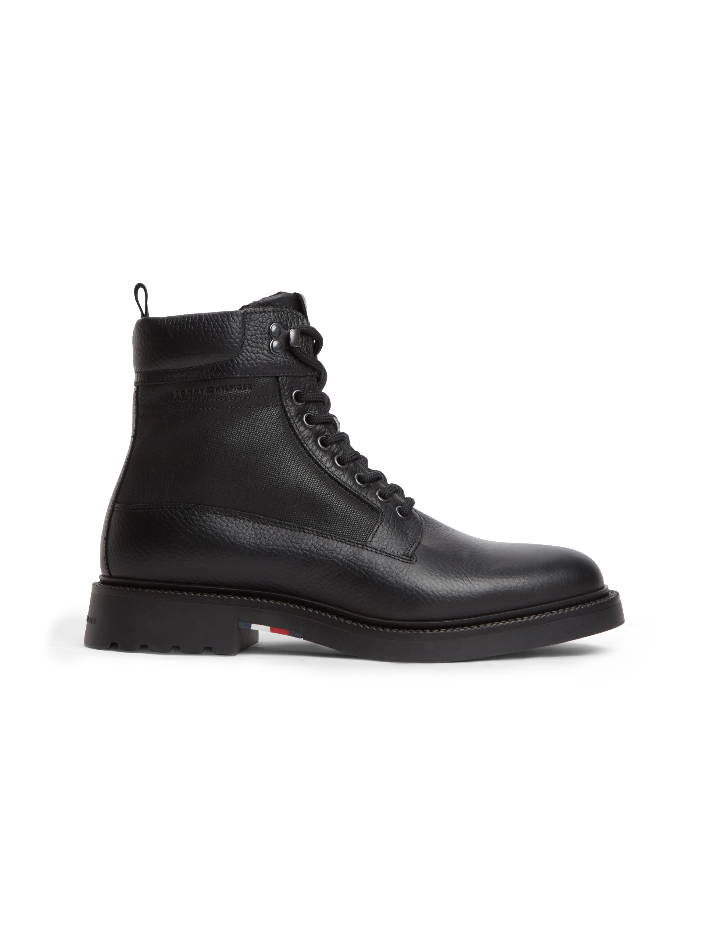 Tommy Hilfiger Schnürstiefelette »CORPORATE CASUAL MIX W WPM BOOT«  Workerboots, Schnürboots mit modischen Ösen und Nieten