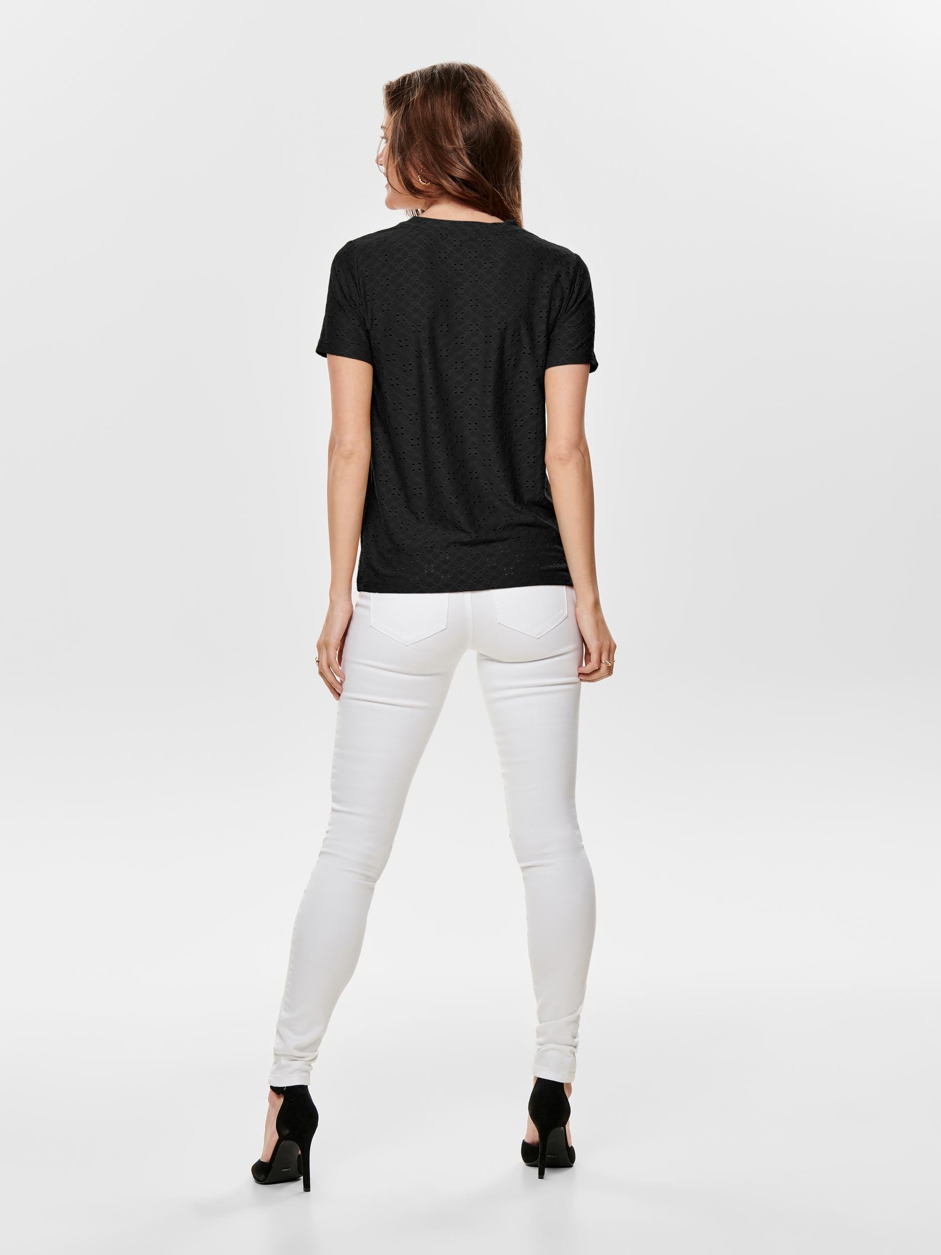 JDY Kurzarmshirt »JDYCATHINKA S/S TAG TOP JRS NOOS«
