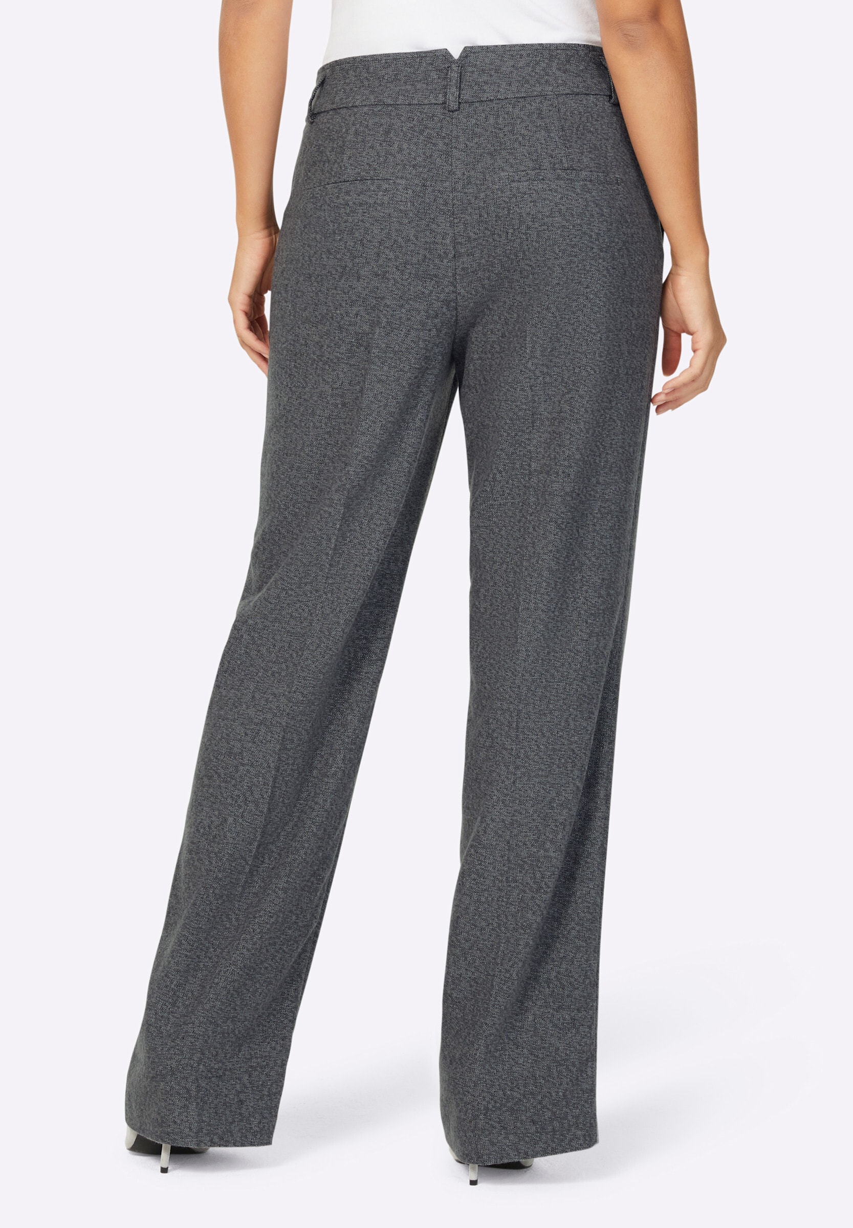 creation L Stoffhose »Hose Bügelfaltenhose in Melange-Look«