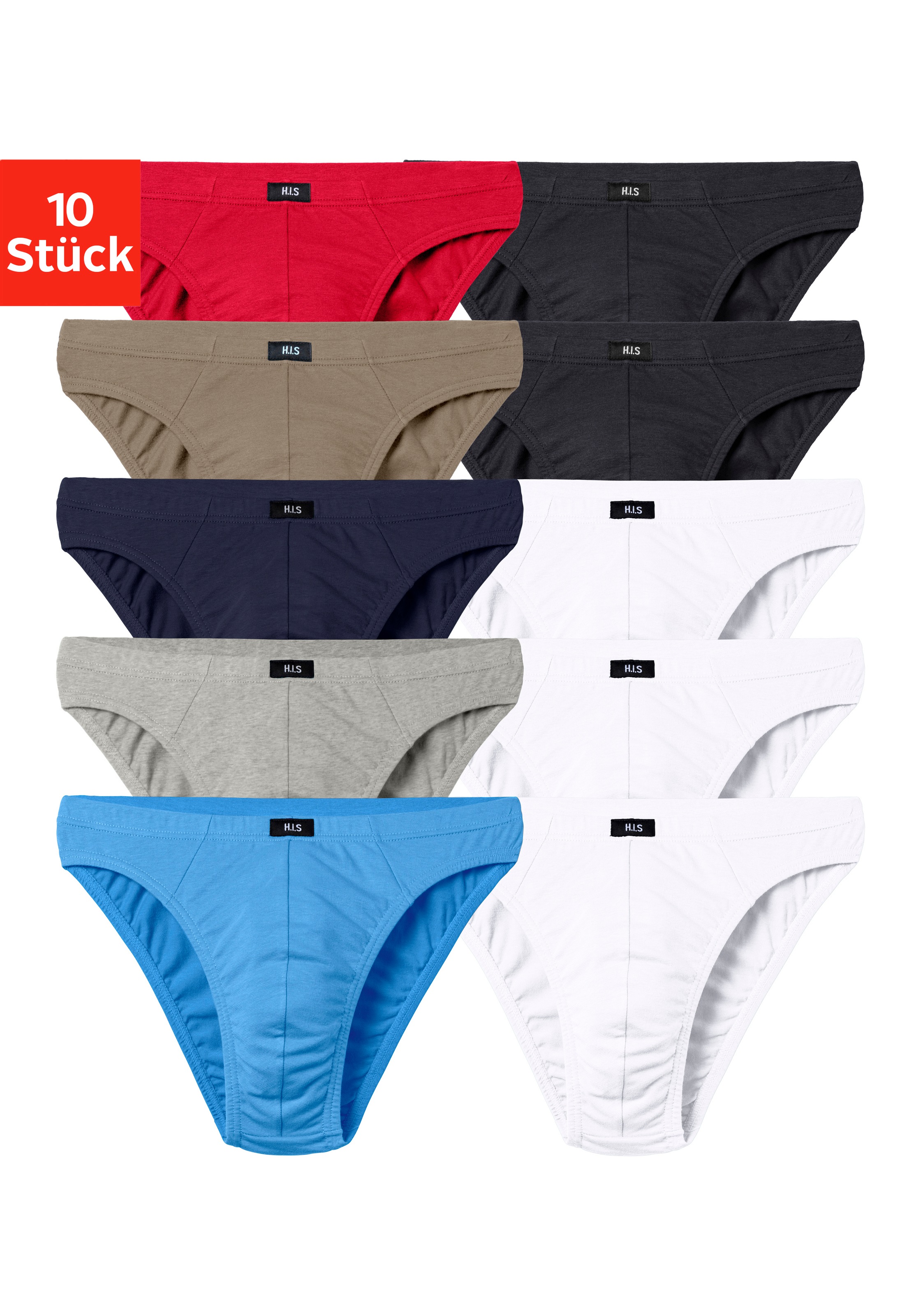 H.I.S Herren Slip »Herren Minislip« Packung in bunt, Größe 7 (XL)