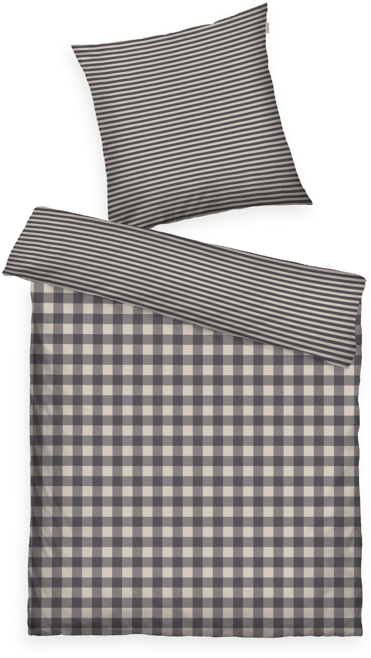 TOM TAILOR HOME Bettwäsche »CLASSIC CHECK in Gr. 135x200cm oder 155x220cm« 2 Stk. new bedroom, gewebtes Label
