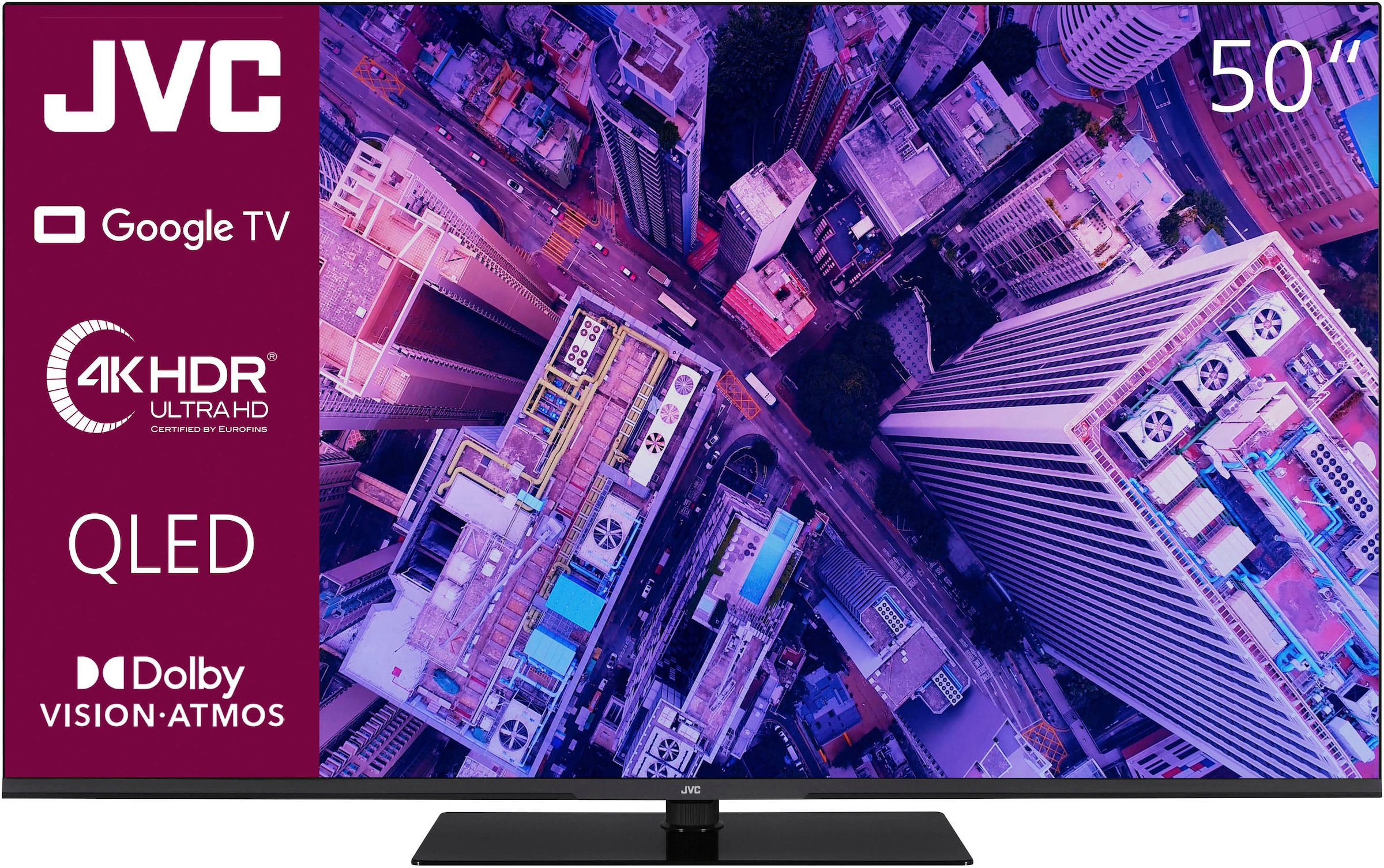 QLED-Fernseher, 126 cm/50 Zoll, 4K Ultra HD, Smart-TV-Google TV