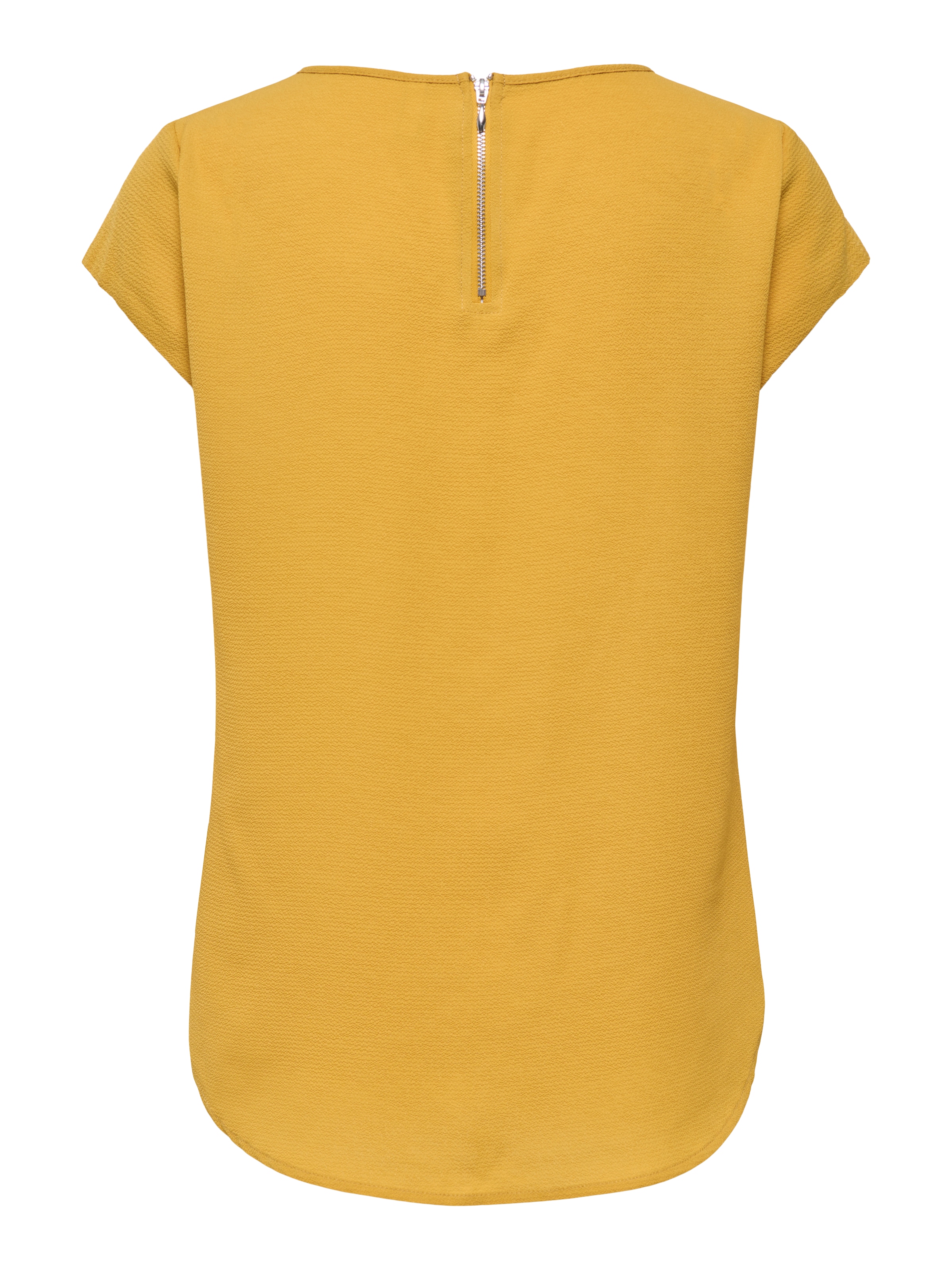 ONLY Kurzarmbluse »ONLVIC – feminines Blusenshirt in lockerer Form« Materialmix, regular fit