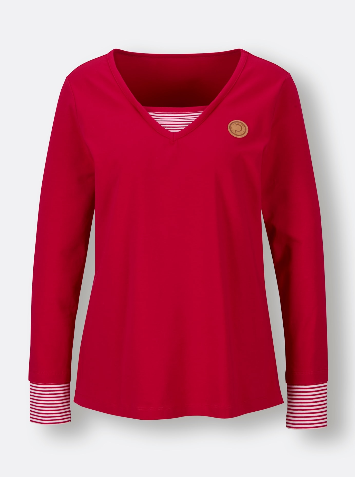 CREATION L PREMIUM Langarmshirt »Pima-Baumwoll-Shirt«, (1 tlg.)